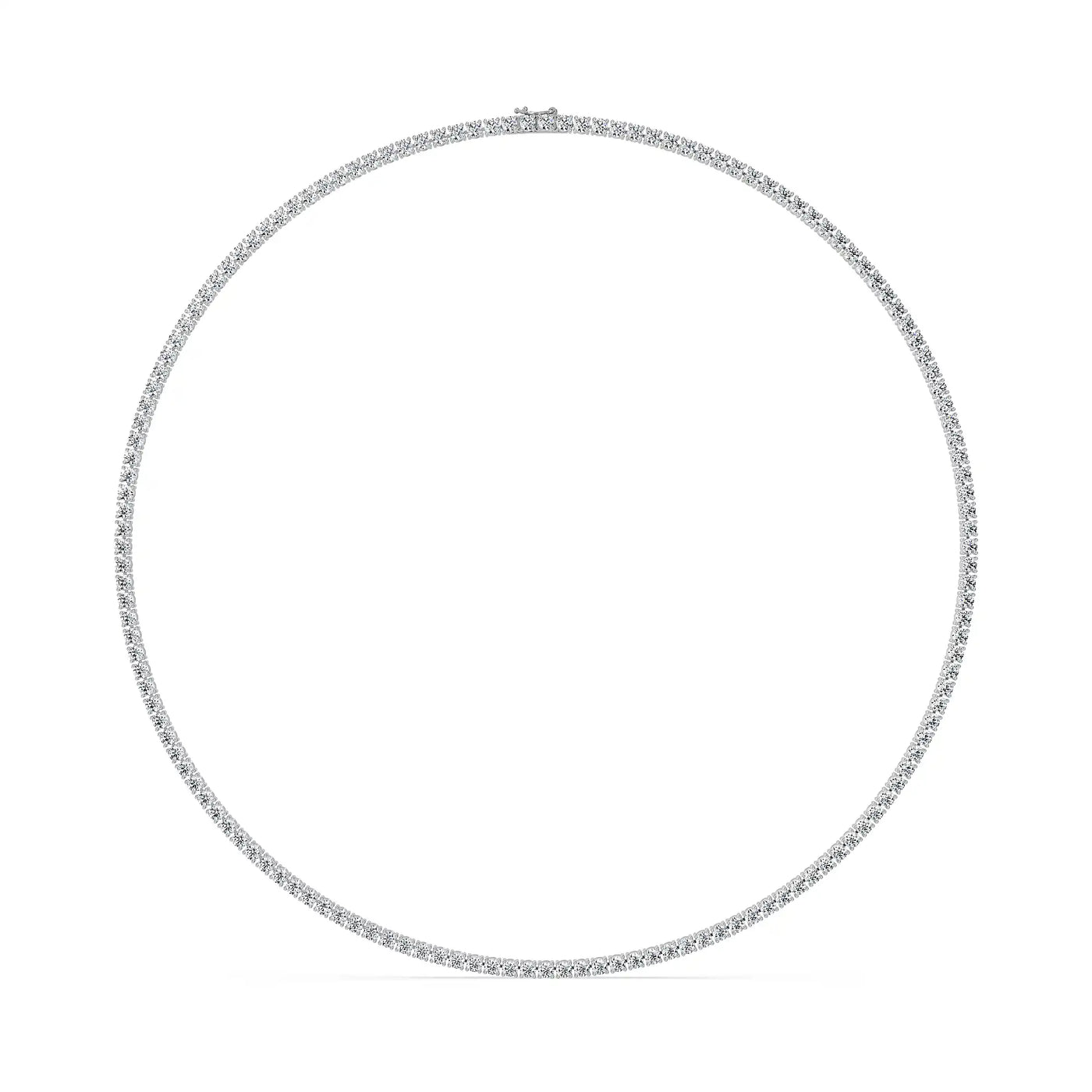 Minimal Elegance Lab Grown Diamond Tennis Necklace 9KT