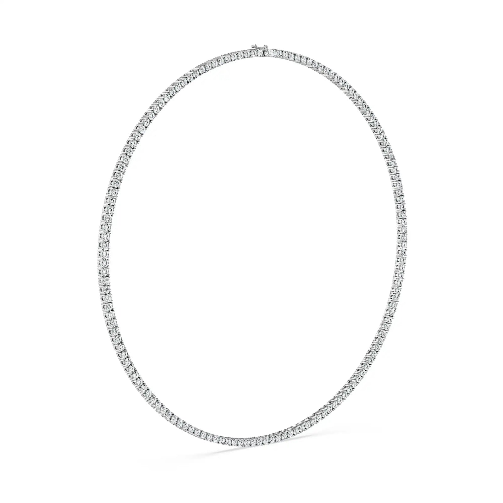 Minimal Elegance Lab Grown Diamond Tennis Necklace