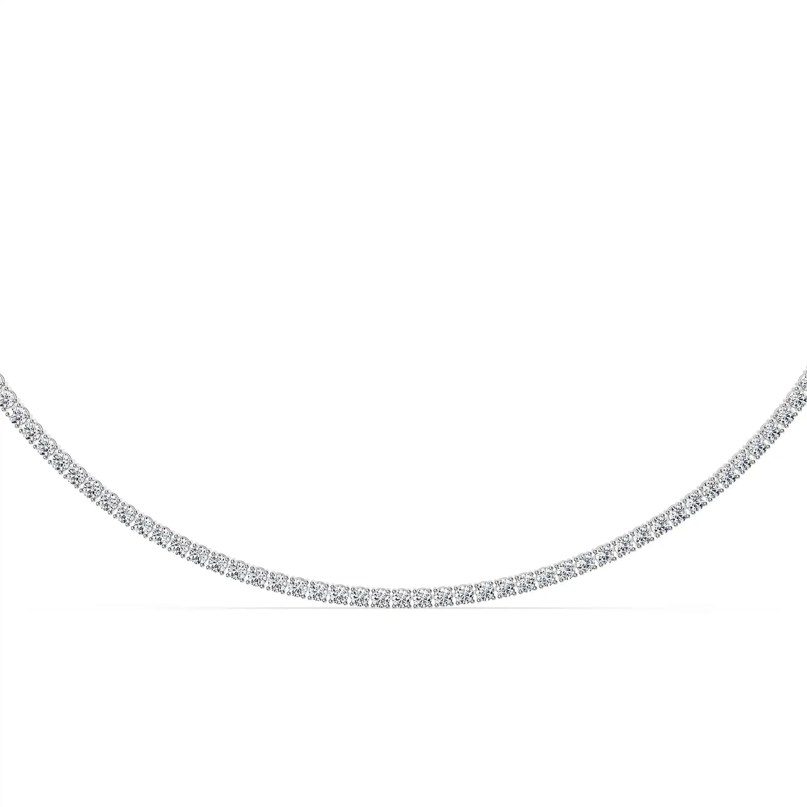 Minimal Elegance Lab Grown Diamond Tennis Necklace