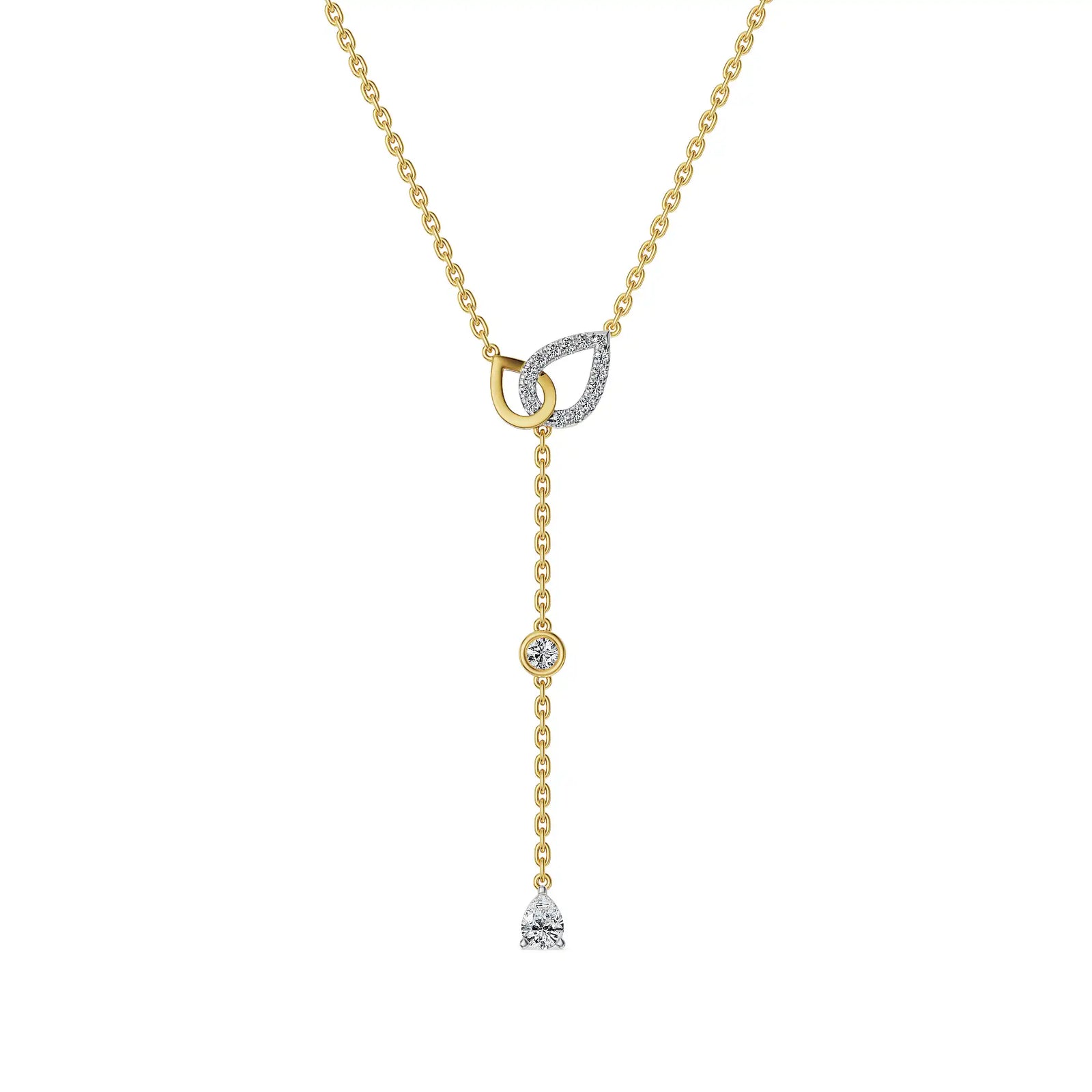 Serene Cascade Pear Lab Grown Diamond Necklace
Prospective View