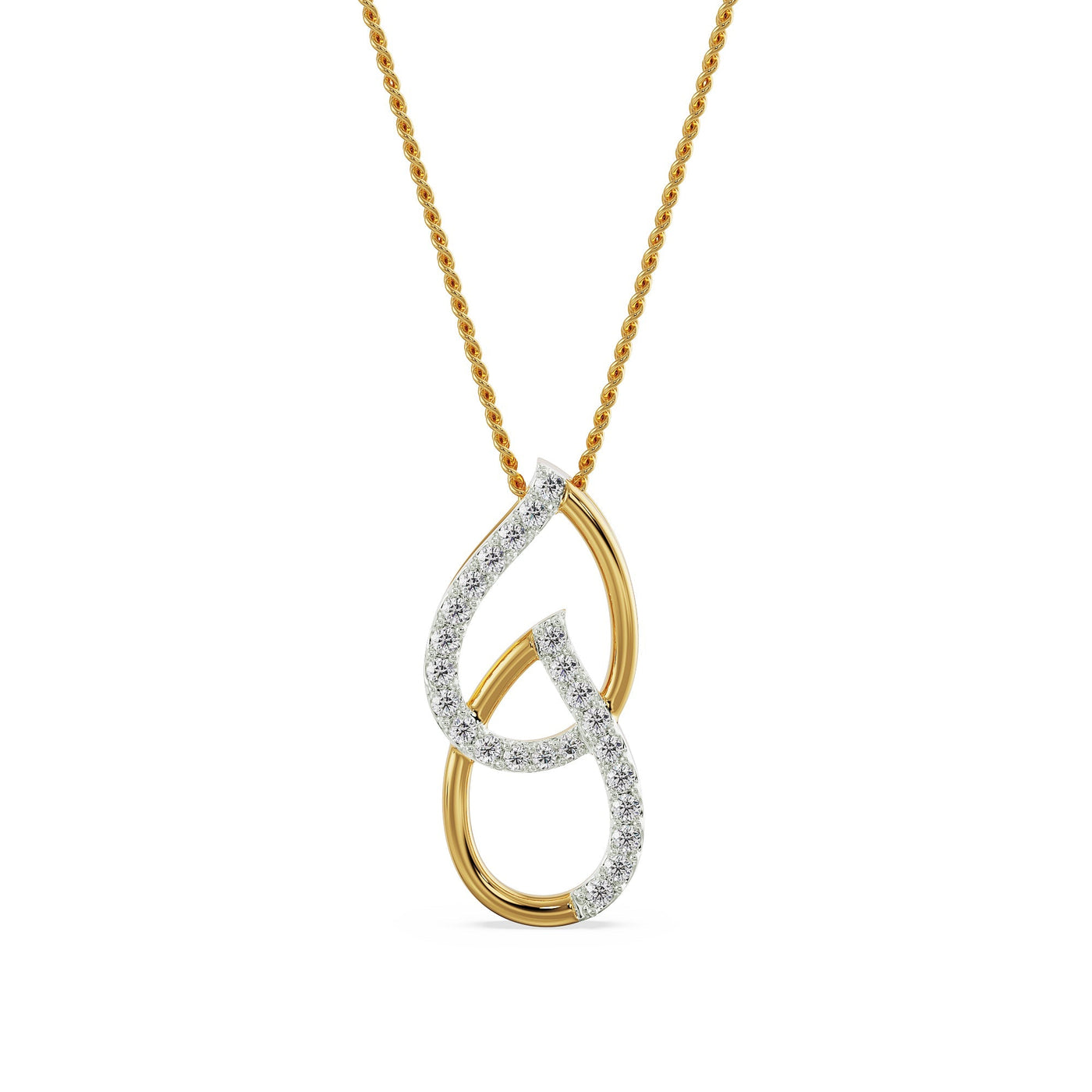 Regal Pear Lab Grown Diamond Pendant 9KT