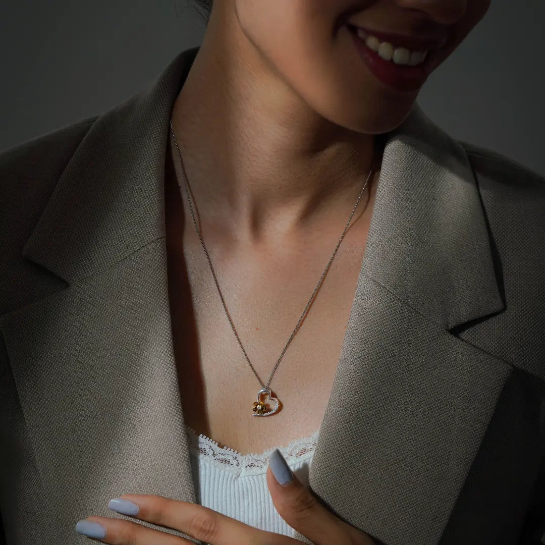 Love Blossom Lab Grown Diamond Pendant_in-stock