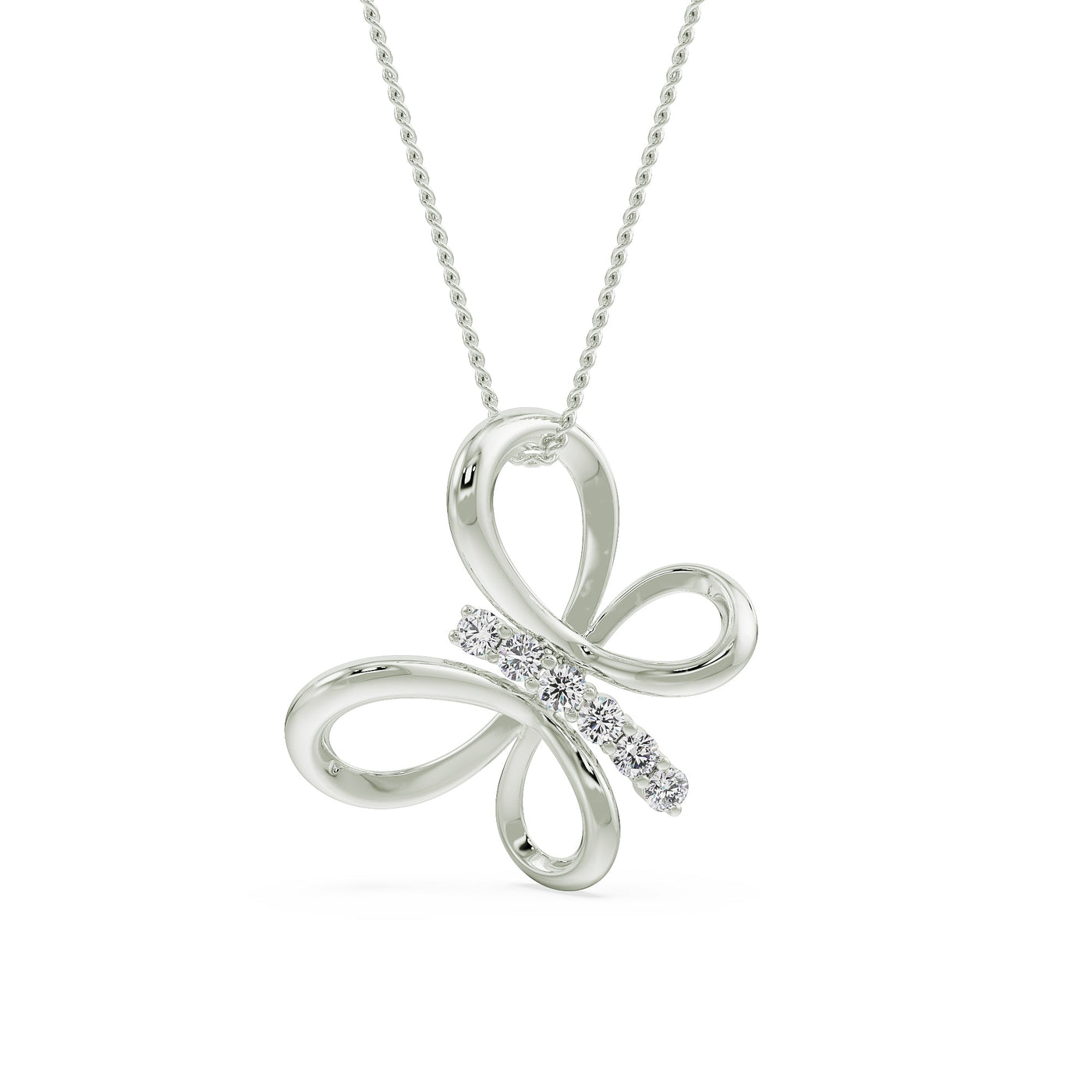 Lab Grown Diamond Butterfly Dream Pendant 9KT