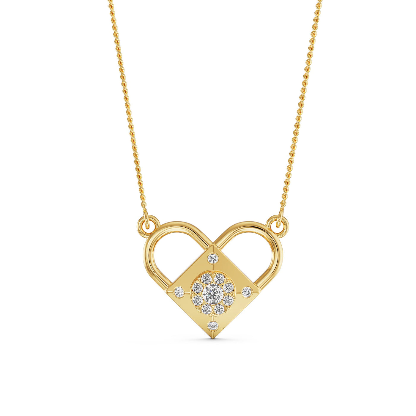 Heart of Eternity Diamond Necklace