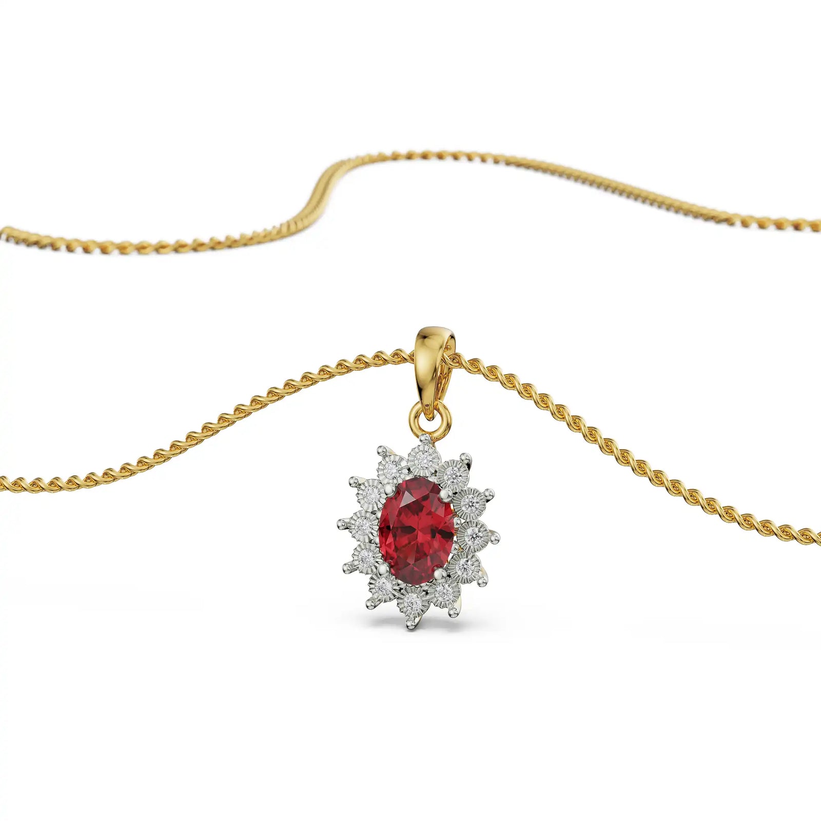 Vintage Gemstone Pendant Prospective View
