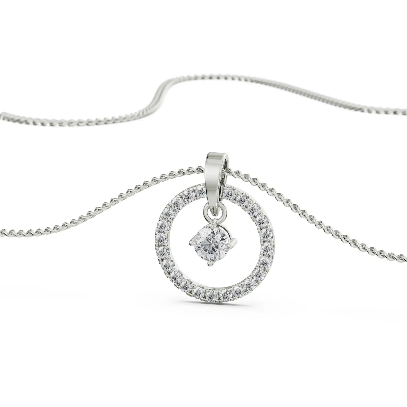 Dewy Lab Grown Diamond Pendant