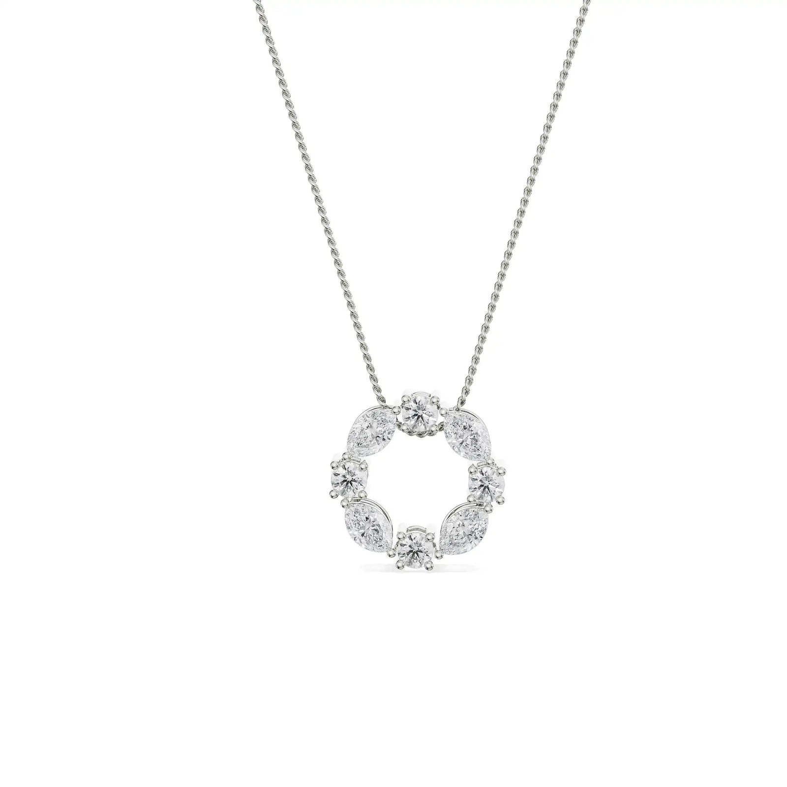 The Dewy Leafy Pendant Front View