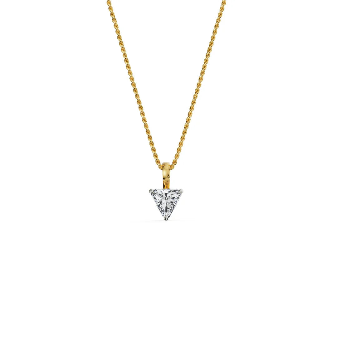 0.5 CT Trillion Lab Grown Diamond Pendant 9KT