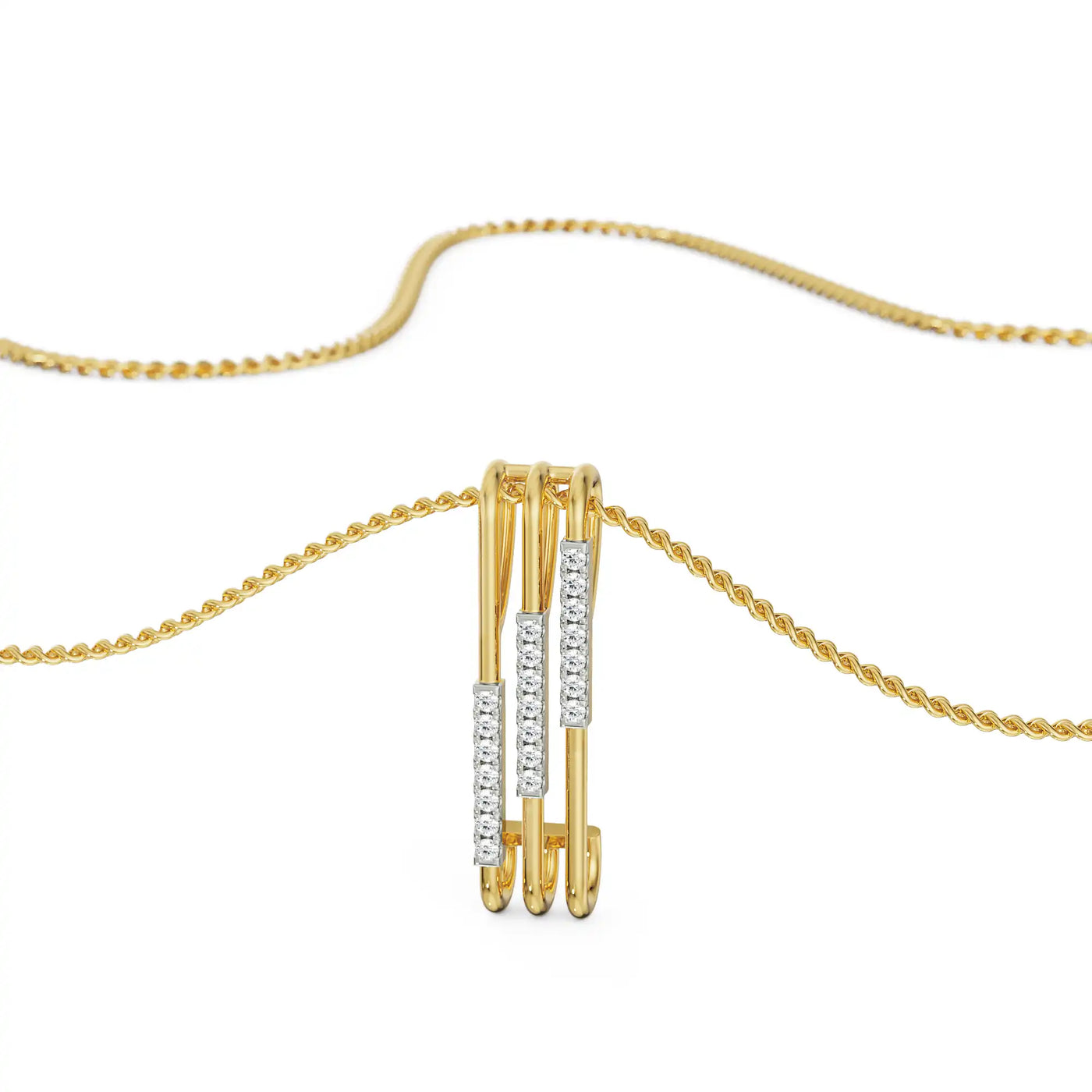 Vertical Bar Lab Grown Diamond Pendant