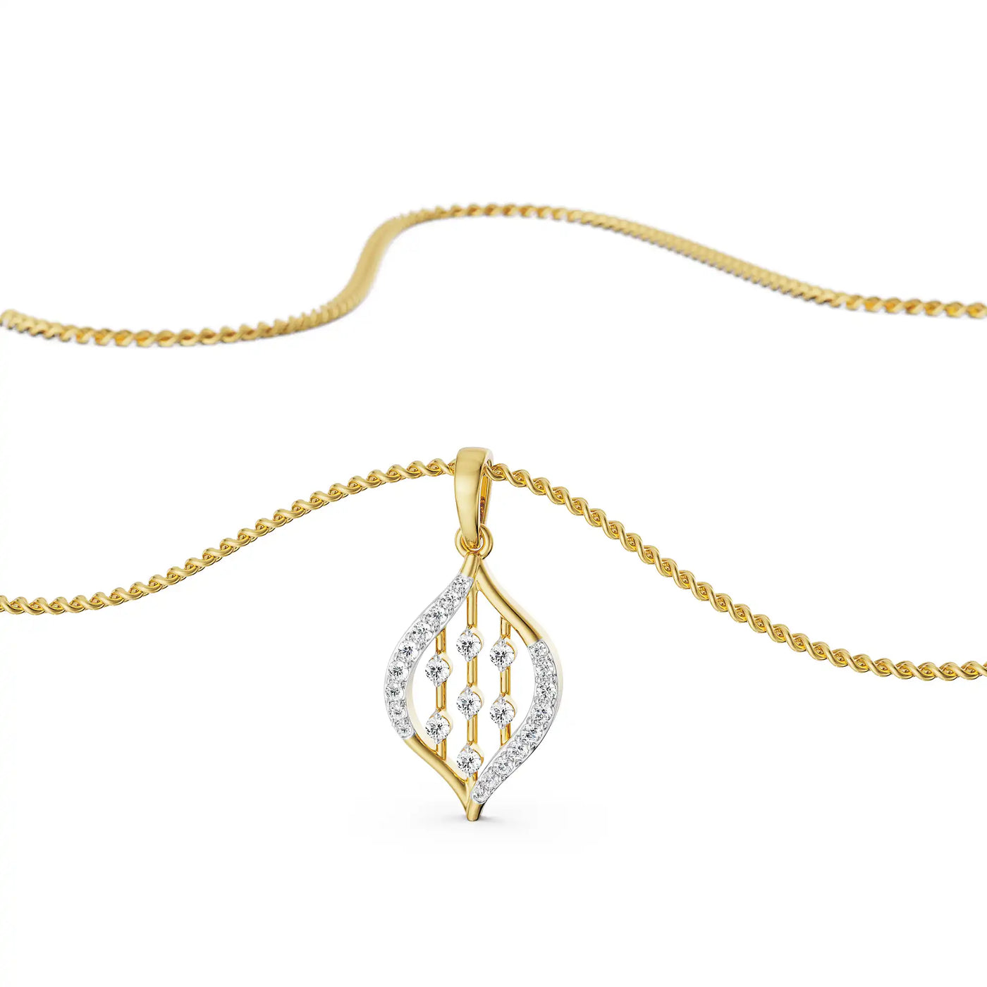 Parallel Stroke Lab Grown Diamond Pendant
