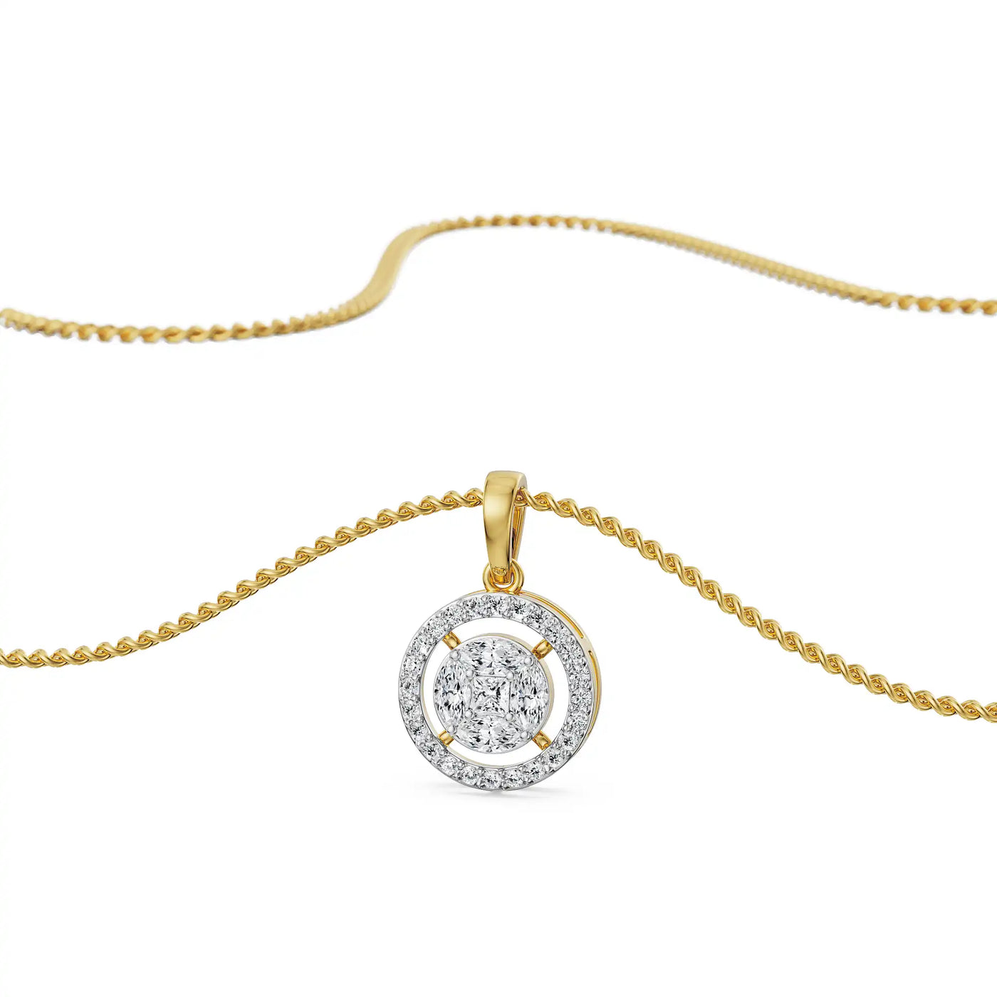Glistening Lab Grown Diamond Pendant