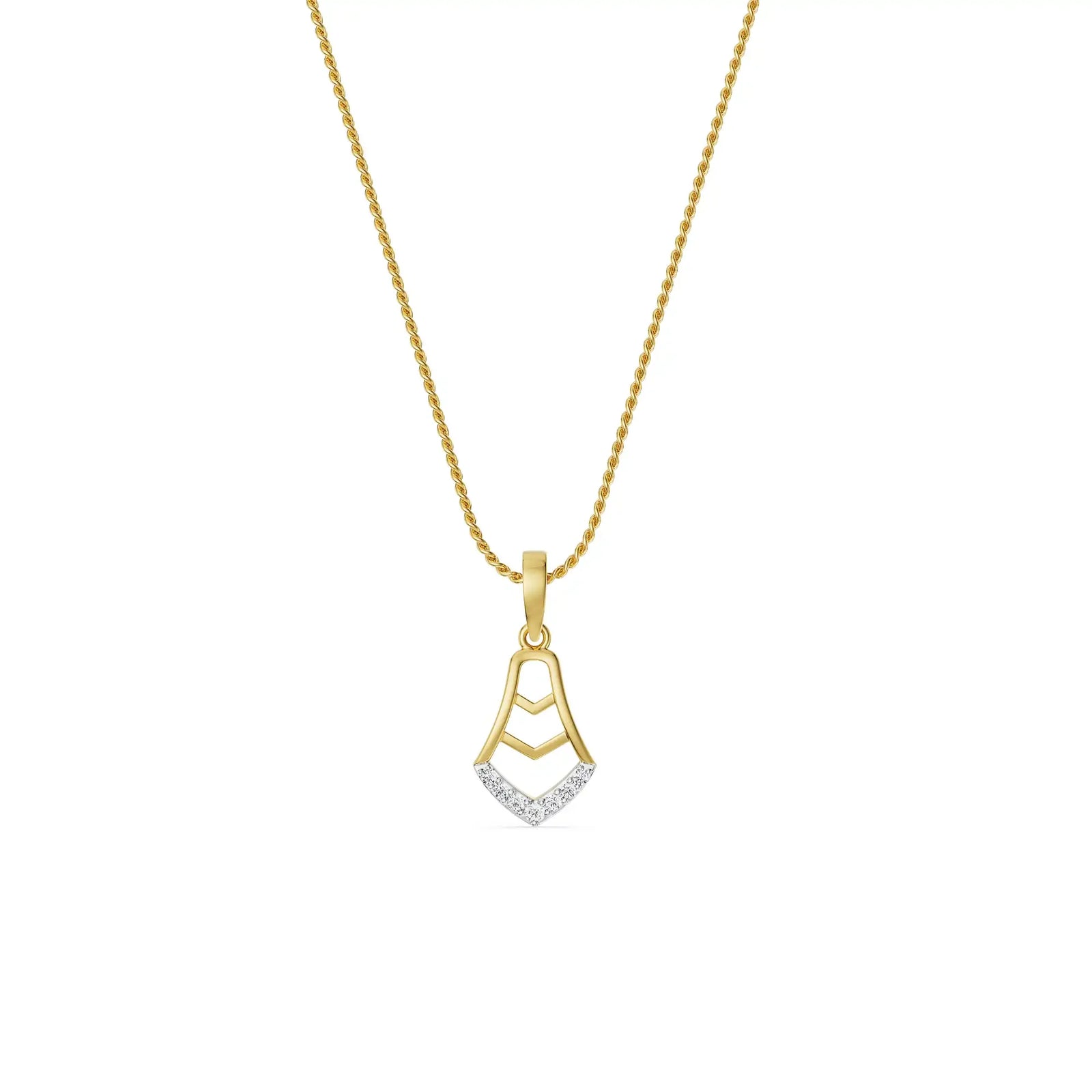 Brianna Timeless Diamond Pendant right view