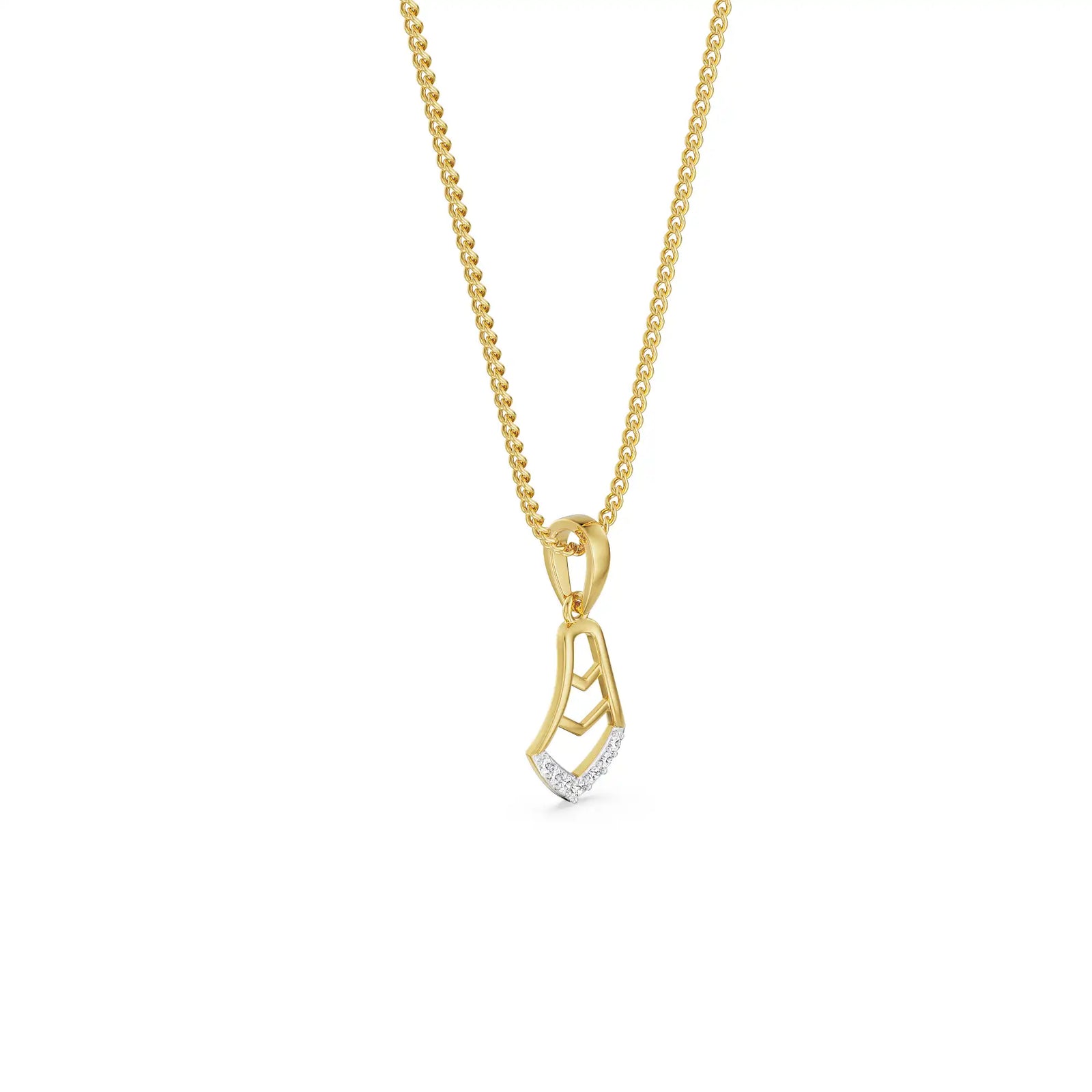 Brianna Timeless Diamond Pendant left view