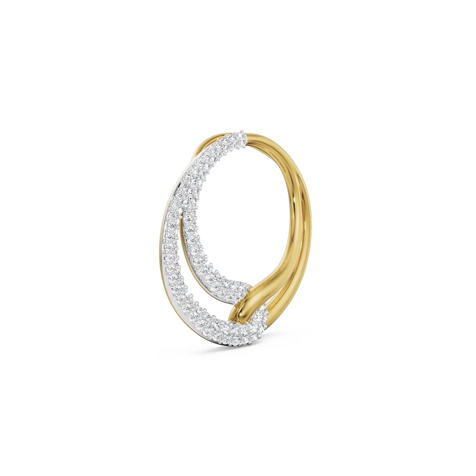 Agastya Diamond Pendant Side view