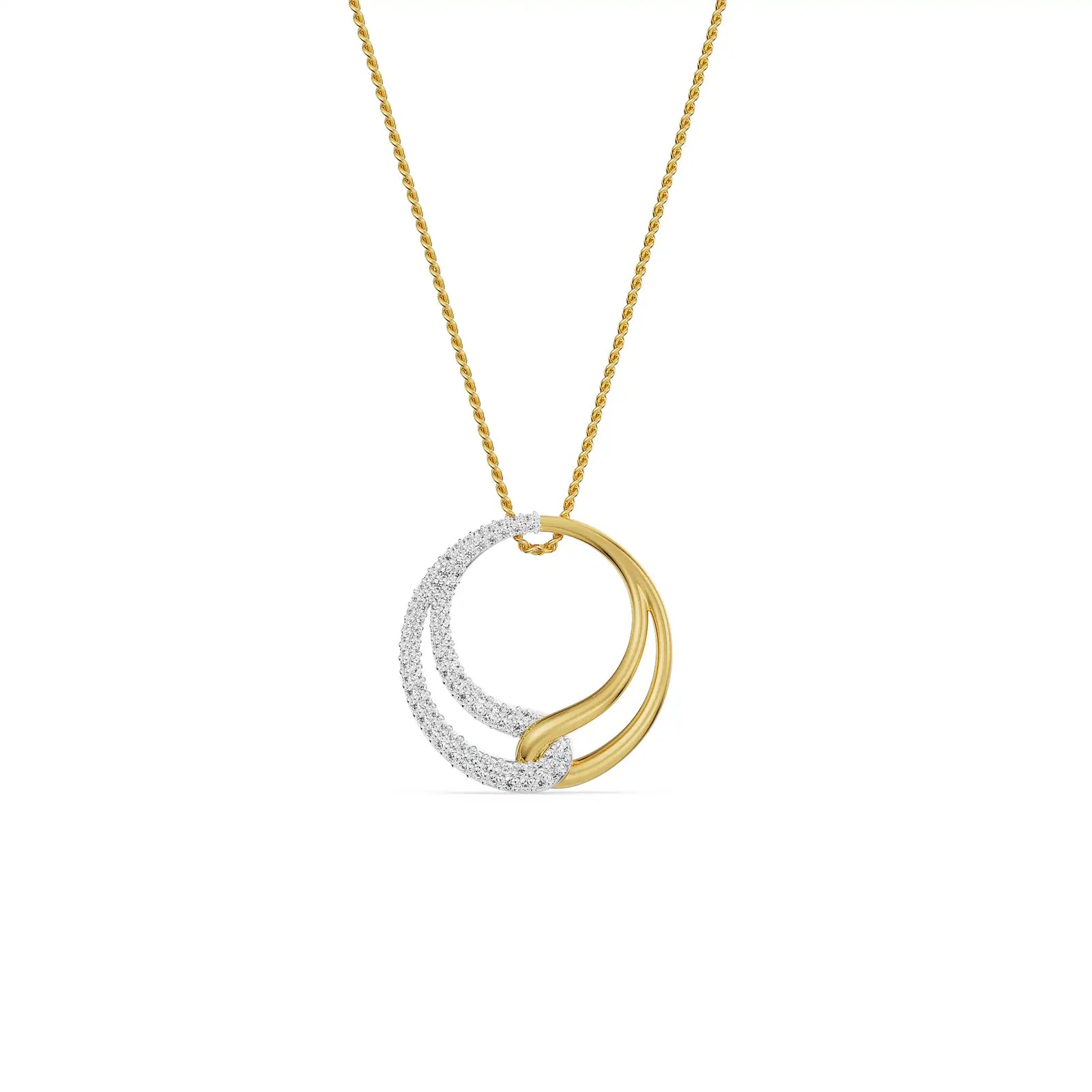 Agastya Diamond Pendant Prospective view