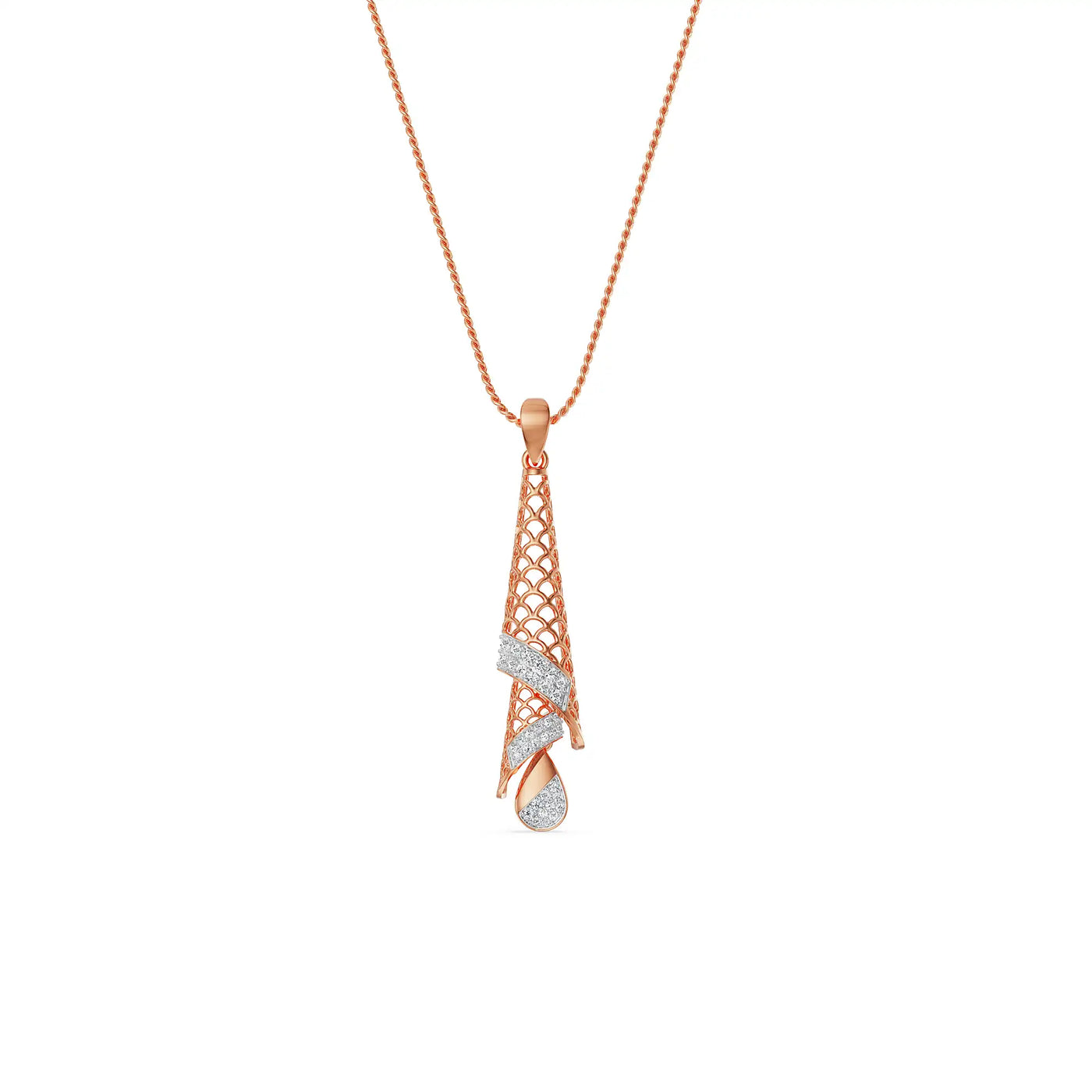 Opulent Diamond Drop Pendant_in_stock