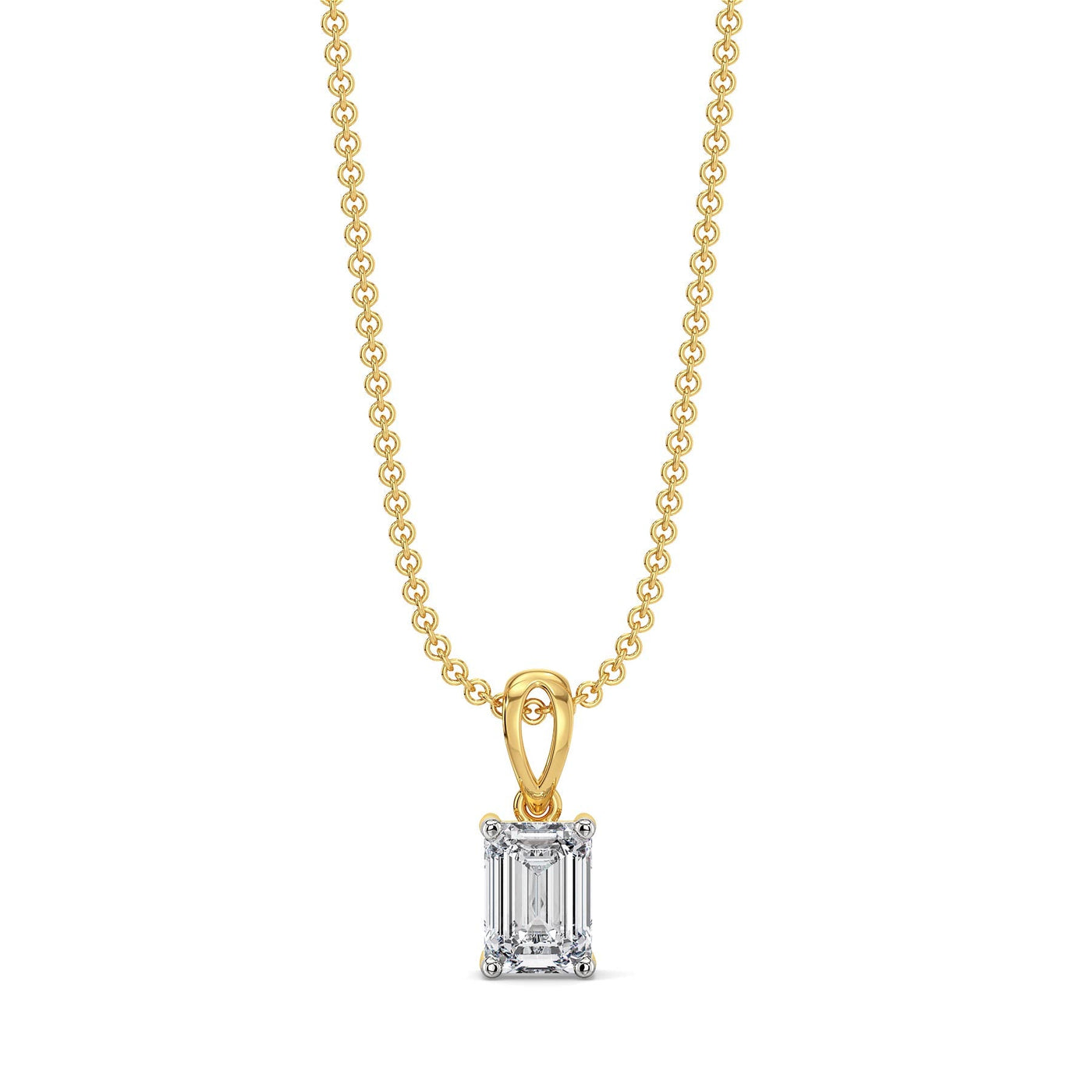 1 CT Elite Emerald Lab Grown Diamond Pendant