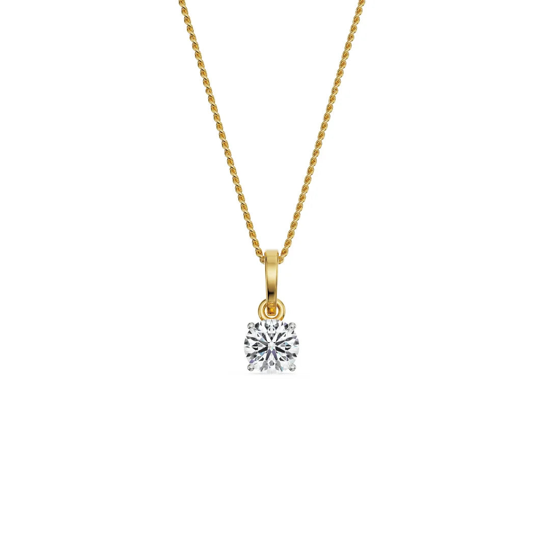 1 CT Round Lab Grown Diamond Pendant_in-stock