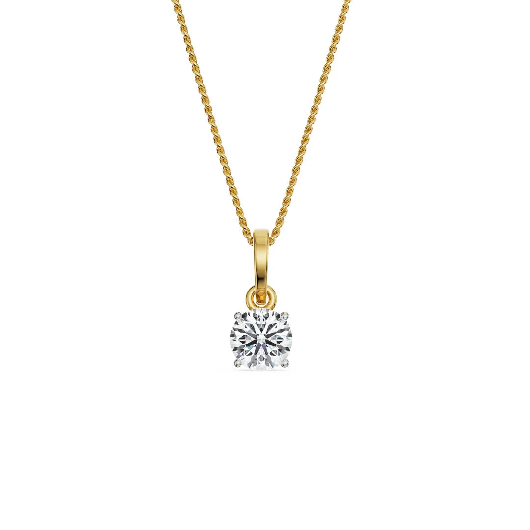 1.5 CT Round Lab Grown Diamond Pendant