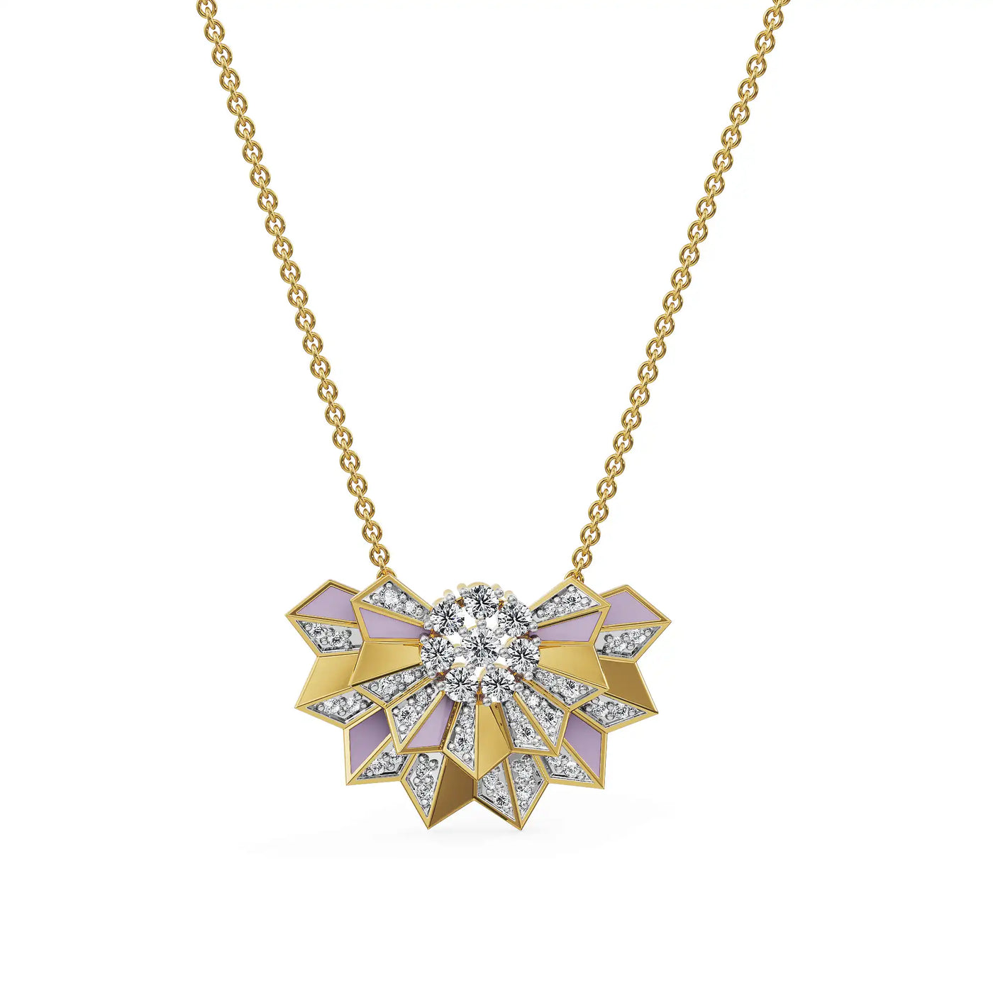 Lilac Prism Lab Grown Diamond Pendant