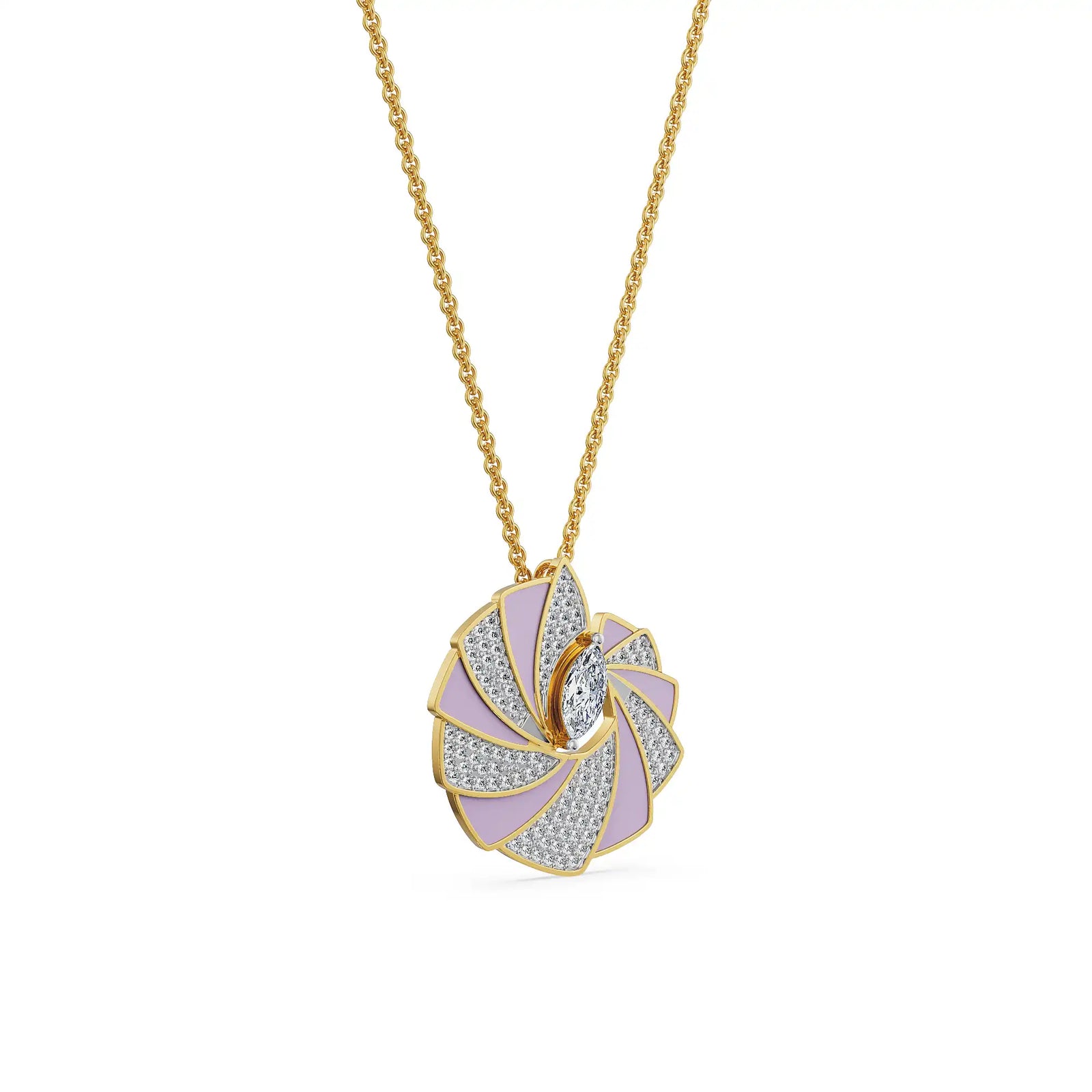 Opaline Orbit Lab Grown Diamond Pendant_in-stock