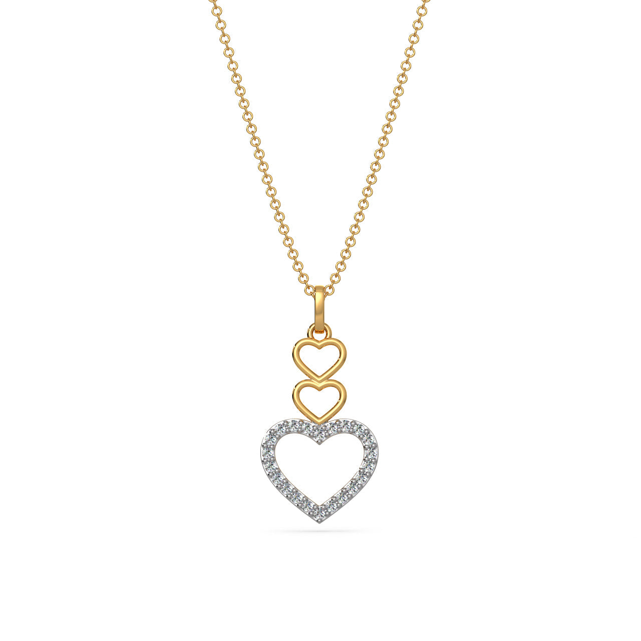 Connected Hearts Lab Grown Diamond Pendant_in-stock