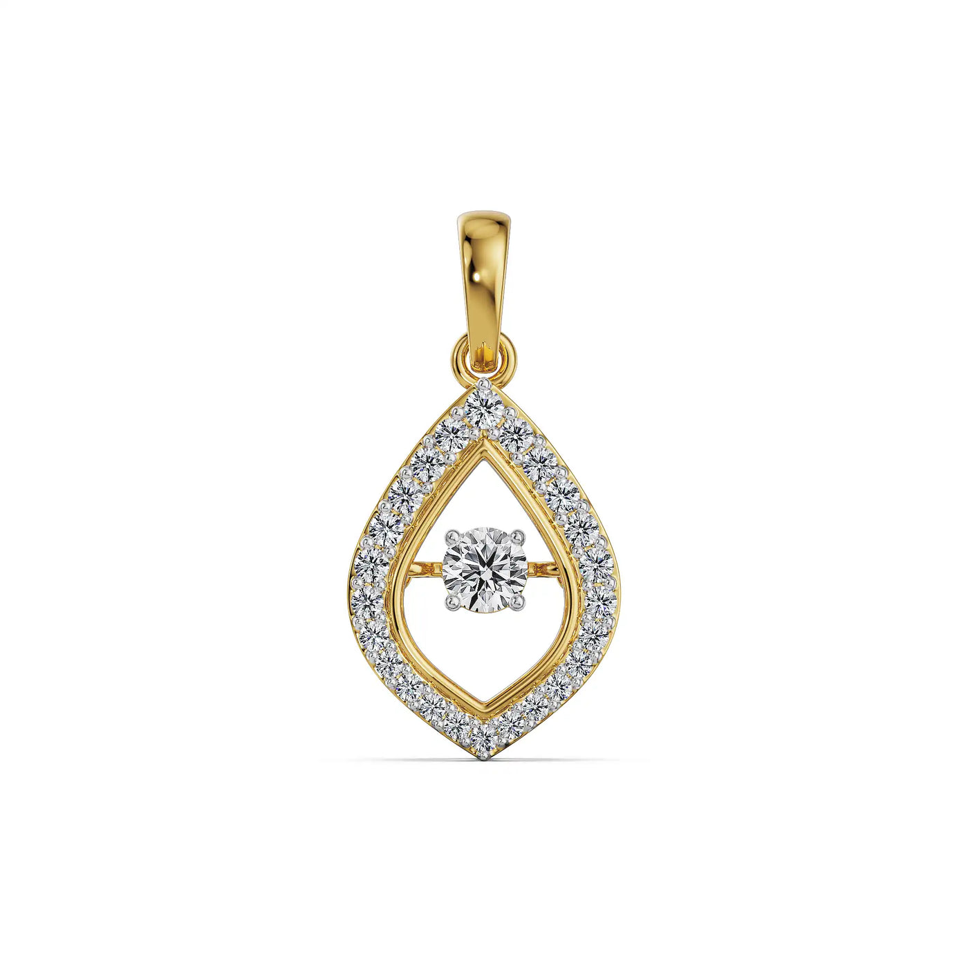 Dancing Diamond Lab Grown Pendant