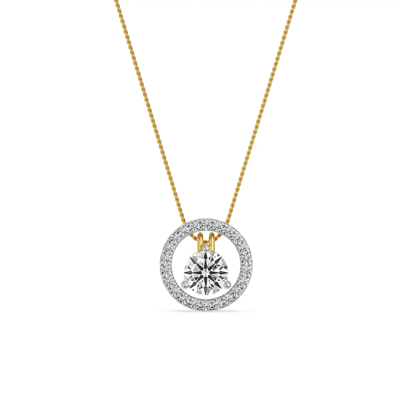 Hearts & Arrows Two Way Lab Grown Diamond Pendant
