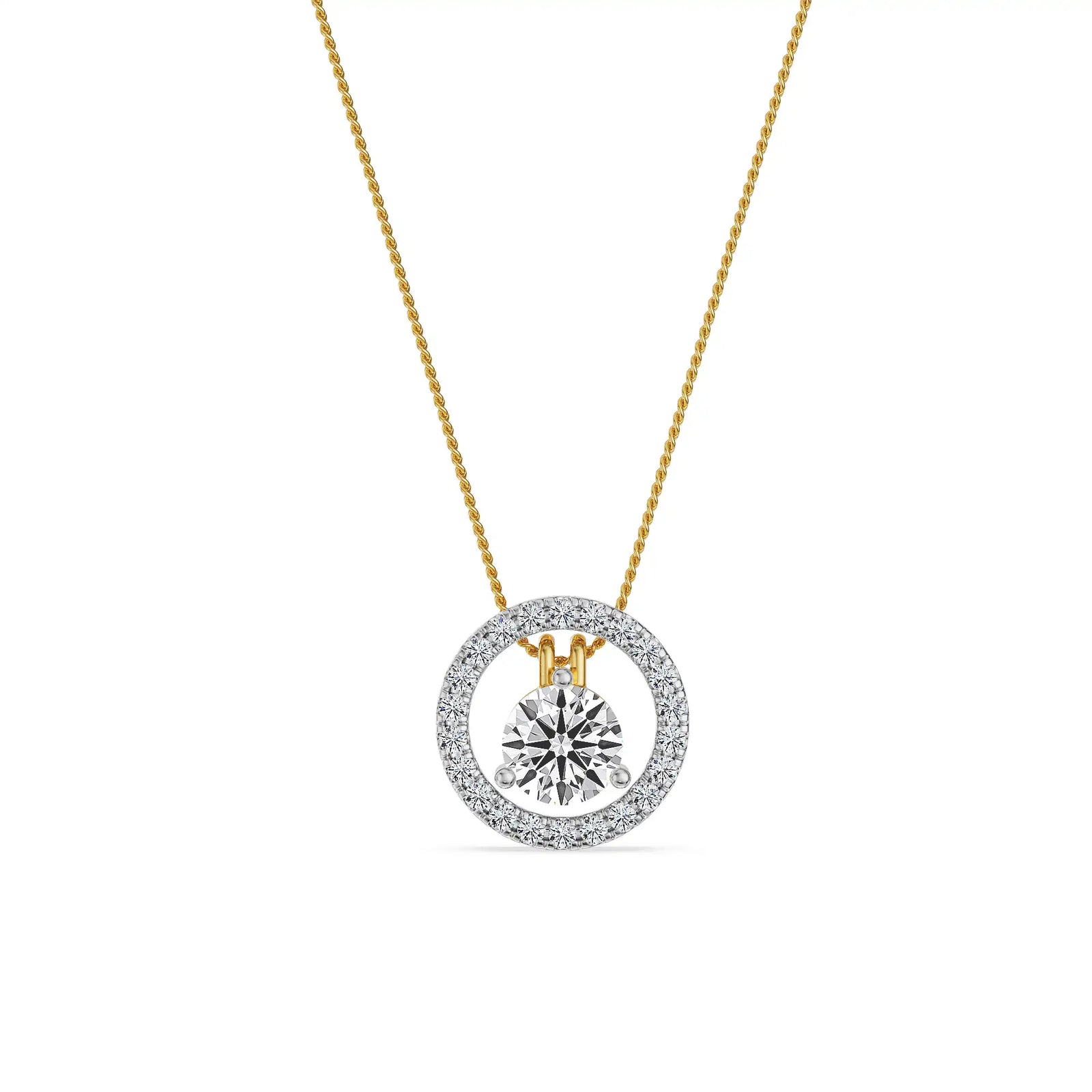 Hearts & Arrows Two Way Lab Grown Diamond Pendant