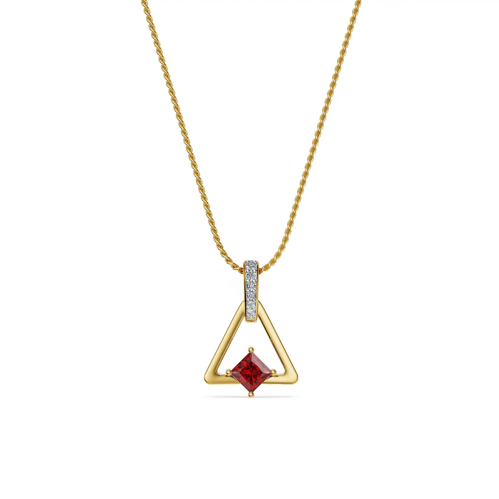 Rose Peak Lab Grown Diamond Pendant