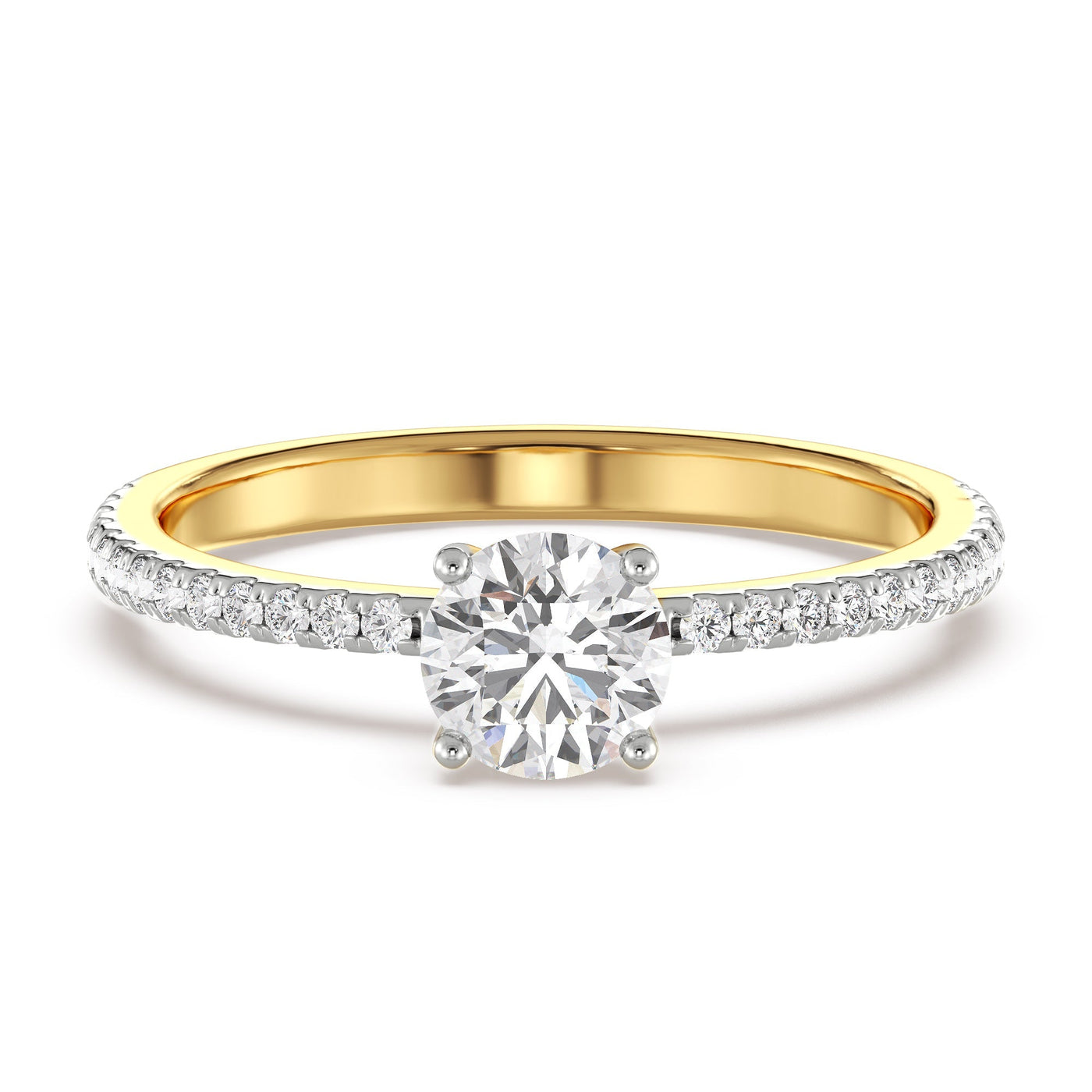 Classic Lab Grown Diamond Solitaire Ring 9KT