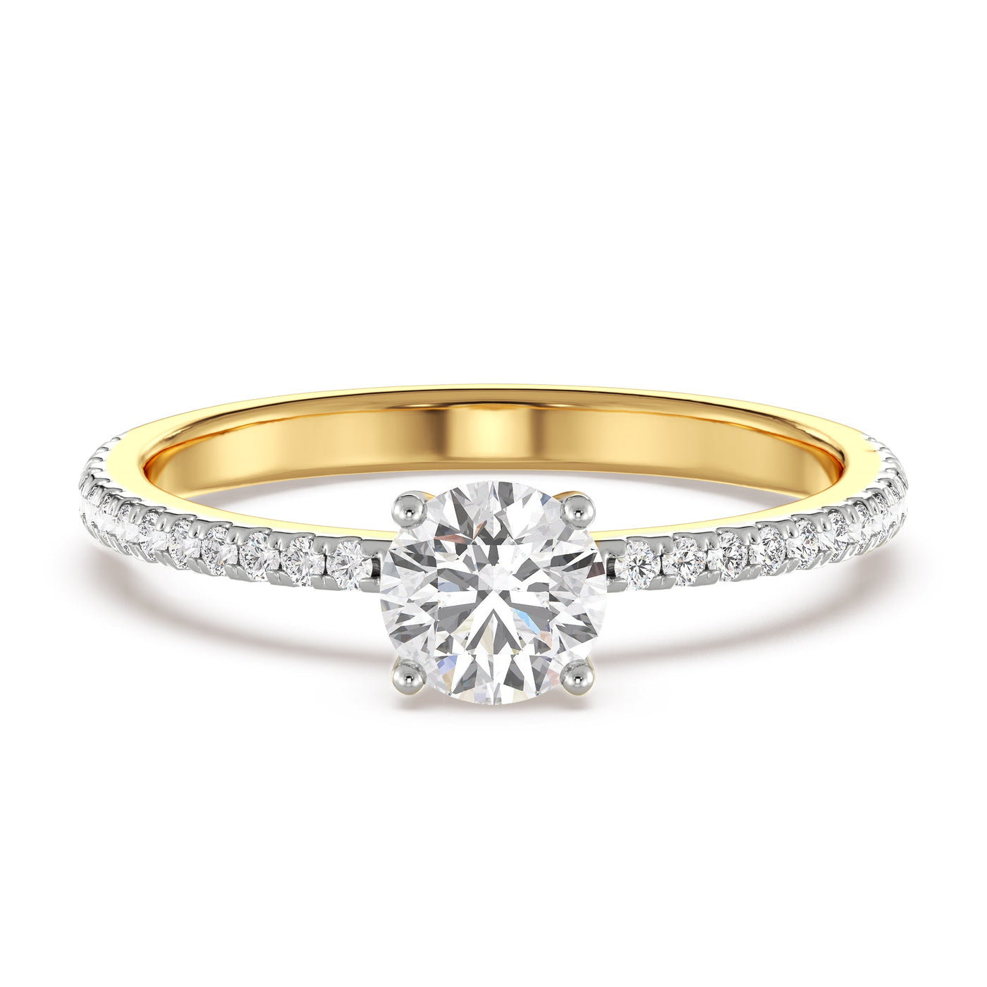 Classic Lab Grown Diamond Solitaire Ring