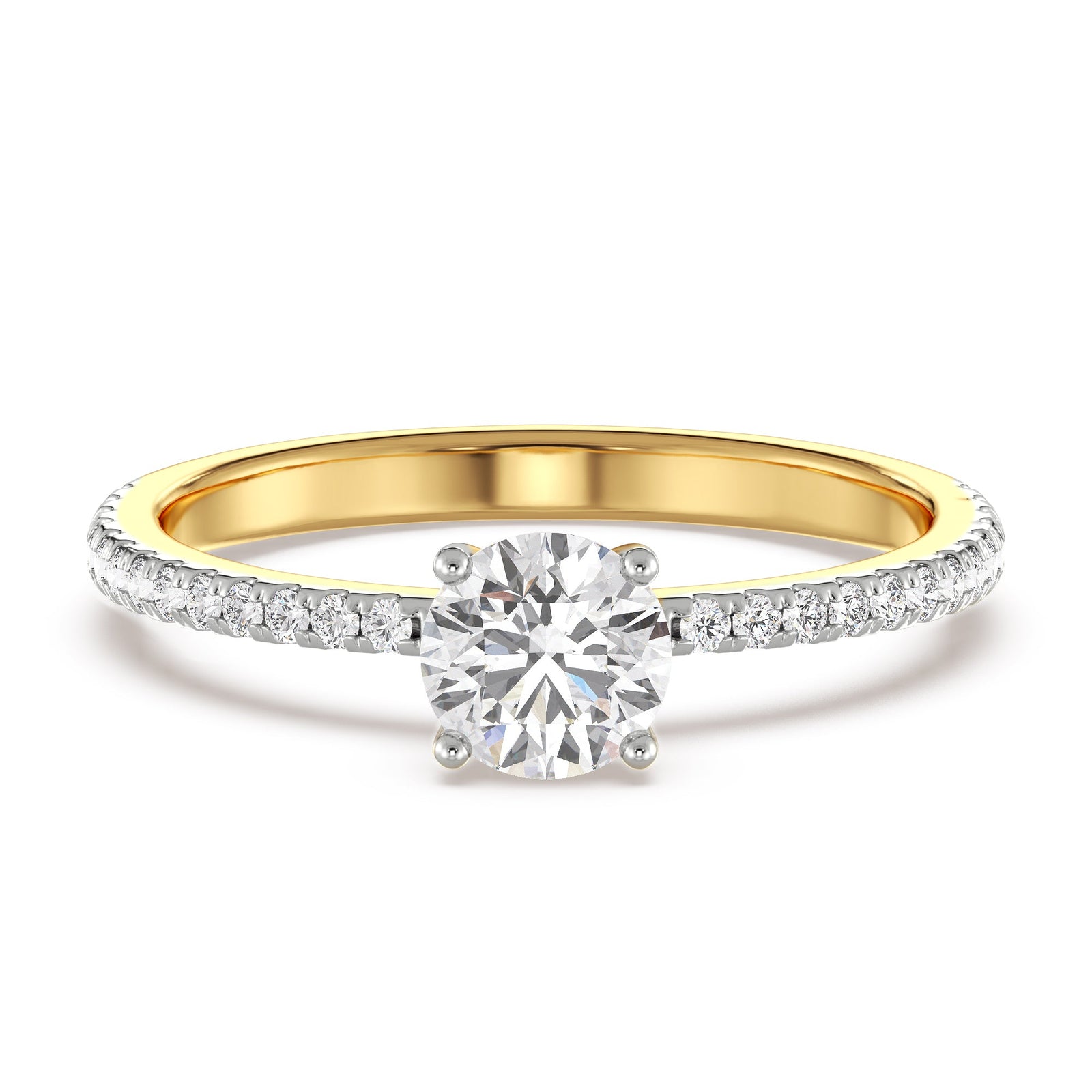 Classic Solitaire Ring Front View