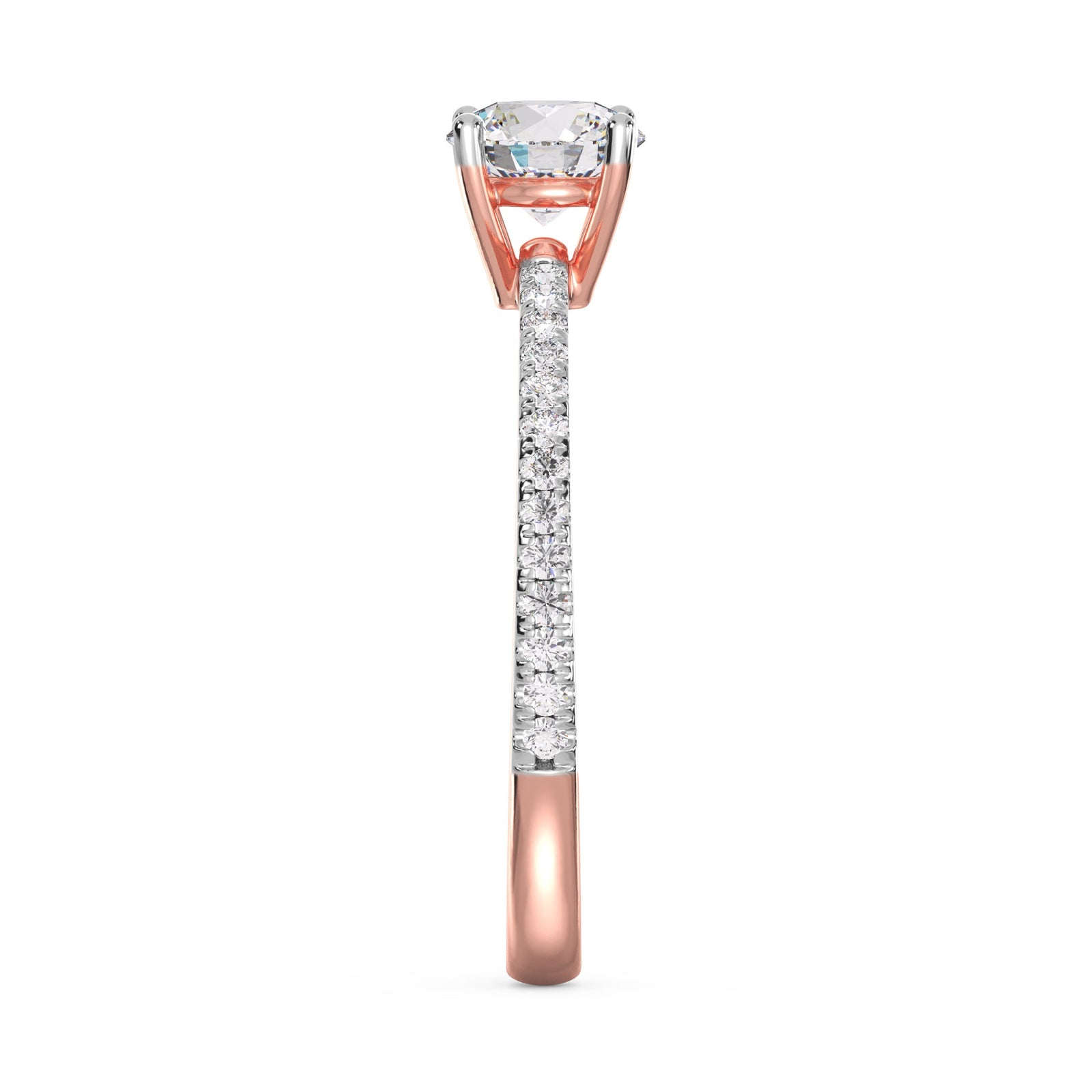 Classic Solitaire Ring Side View