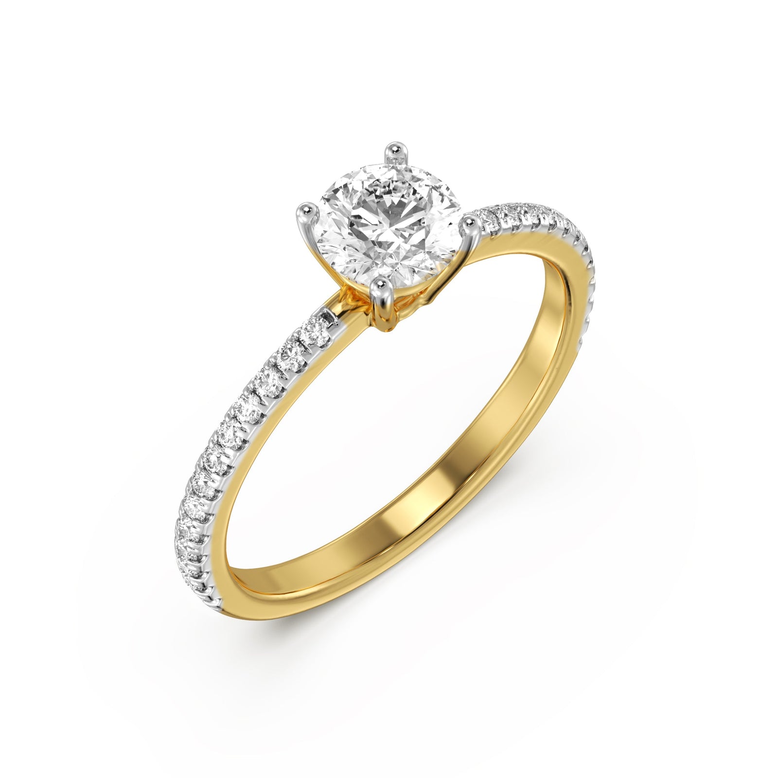 Classic Solitaire Ring Top View