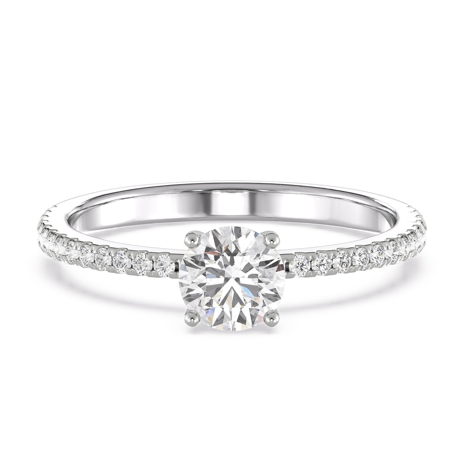Classic Solitaire Ring Front View