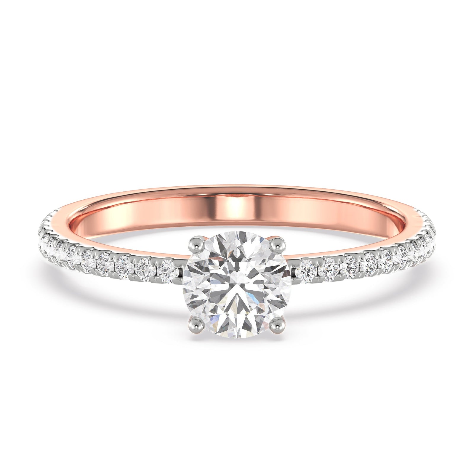 Classic Solitaire Ring Front View
