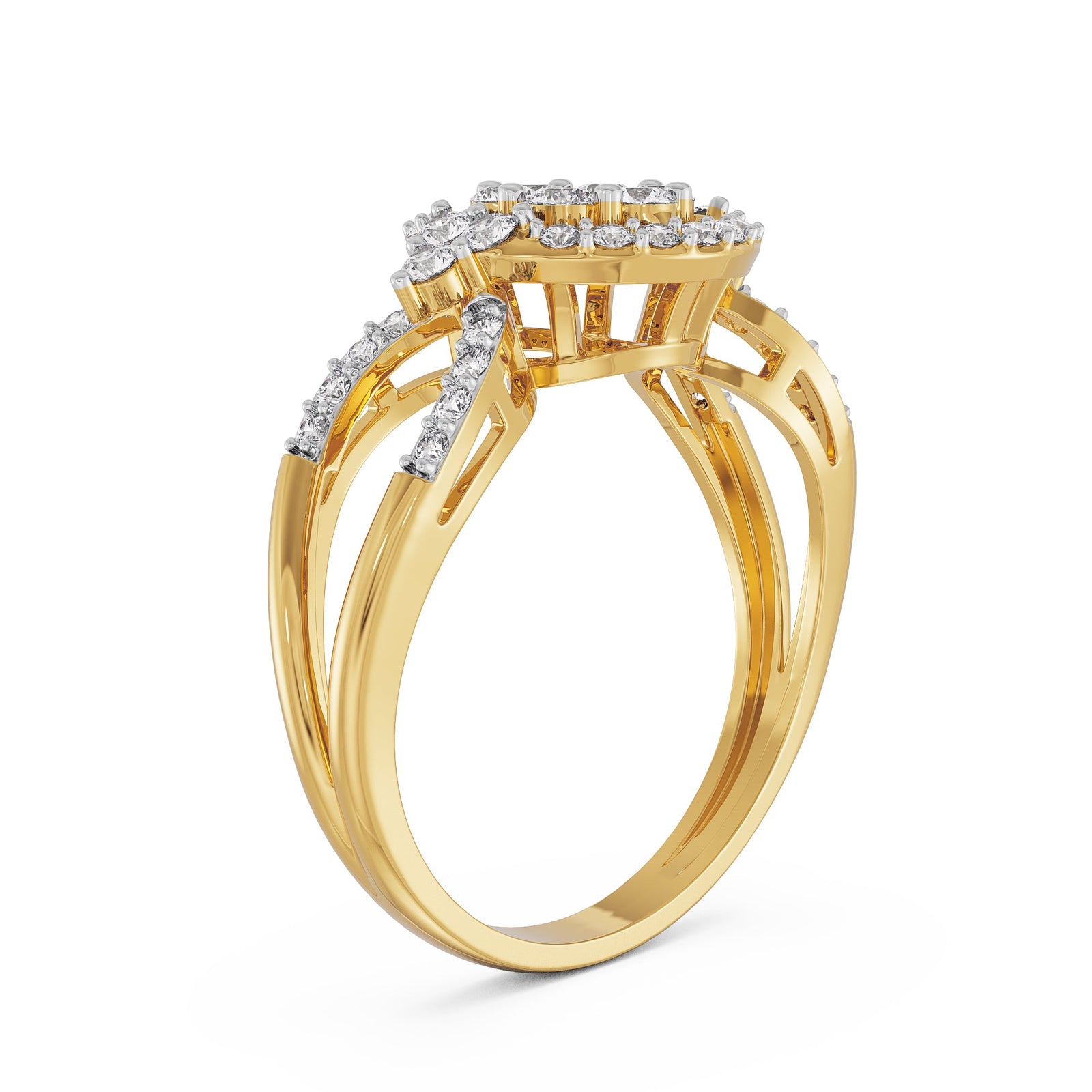 Royal Radiance Diamond Ring Back View