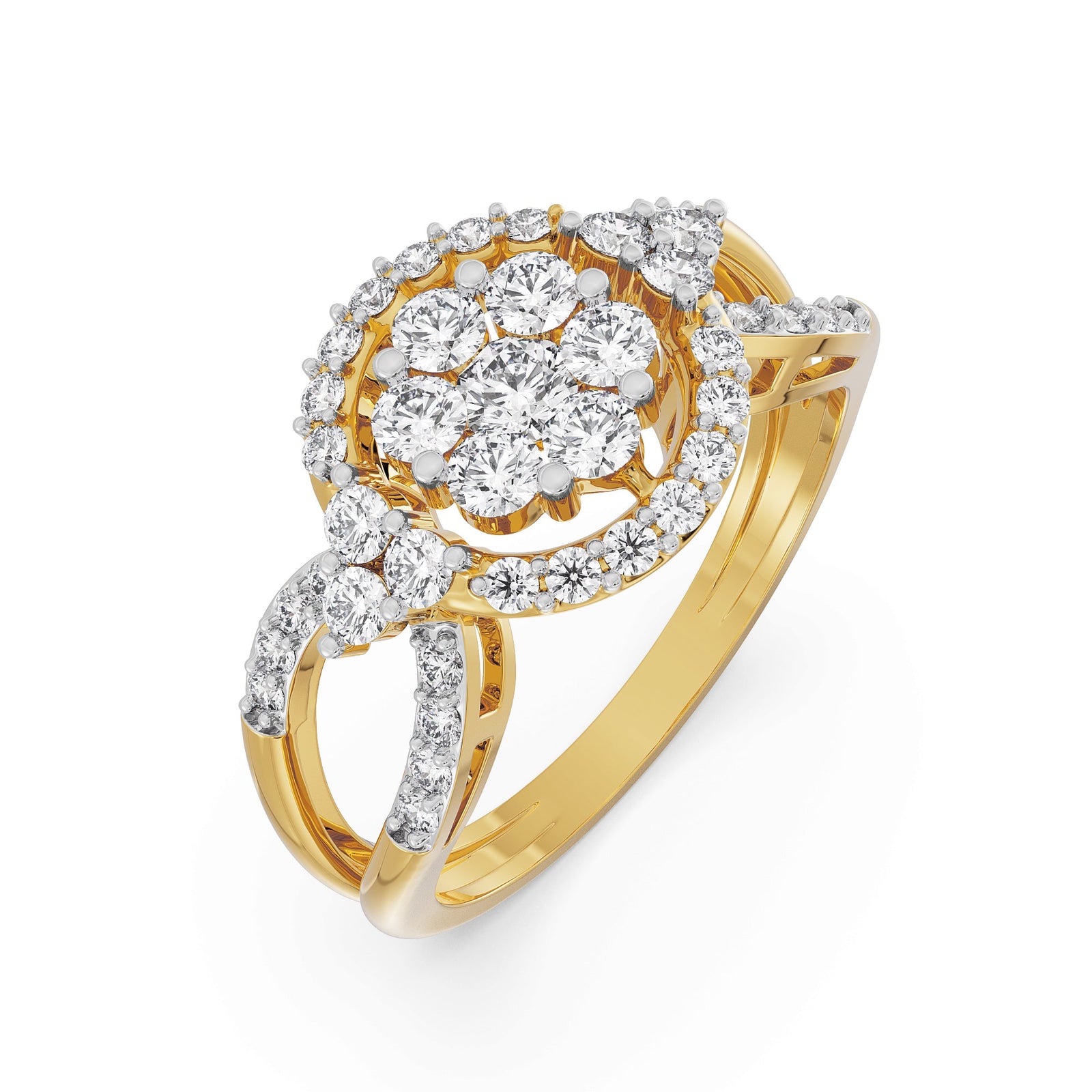 Royal Radiance Diamond Ring Top View