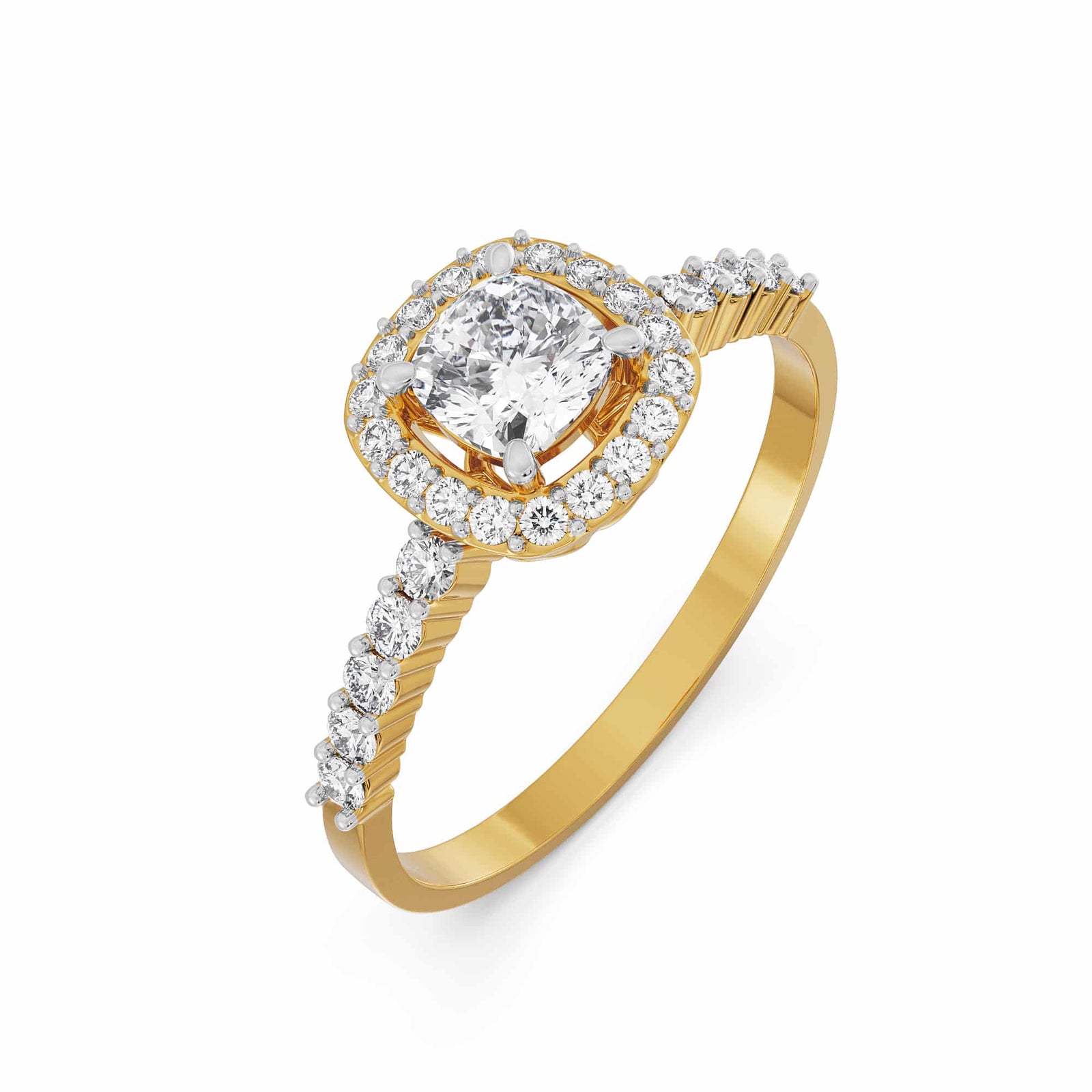Modern Grace Diamond Ring Top View