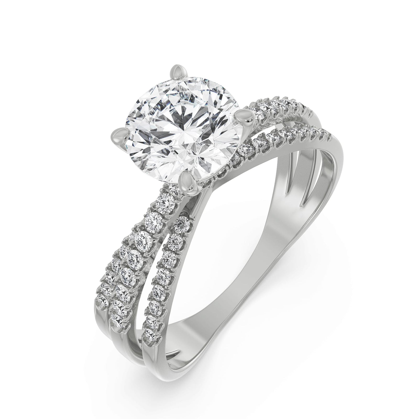 Forever Sparkling Diamond Ring Top View