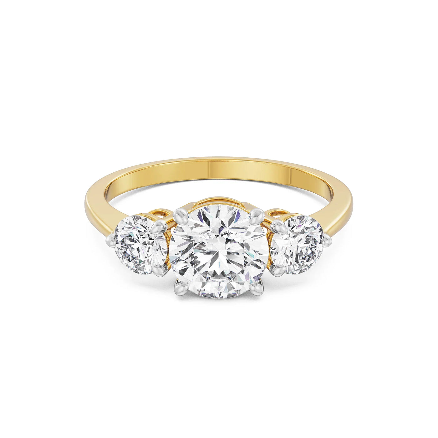 Triple Sparkle Lab Grown Diamond Solitaire Ring_in-stock