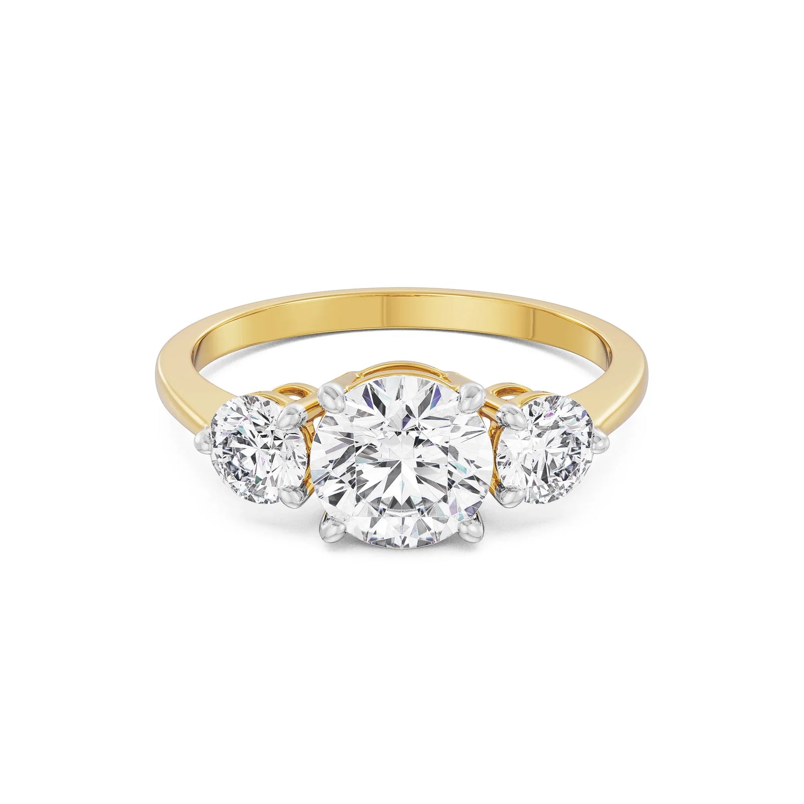 Triple Sparkle Lab Grown Diamond Solitaire Ring_in-stock