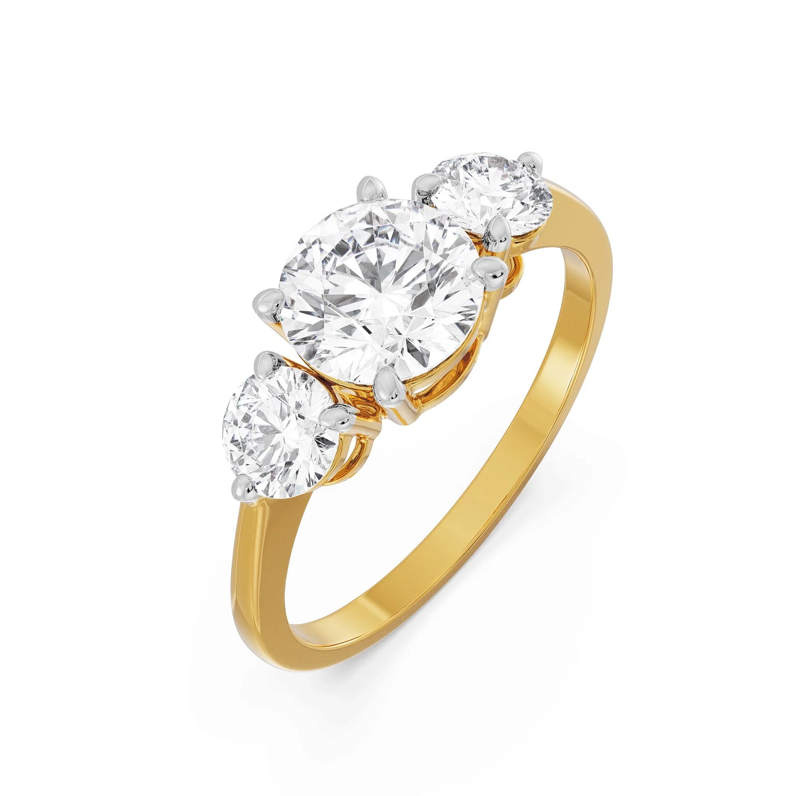 Triple Sparkle Lab Grown Diamond Solitaire Ring_in-stock