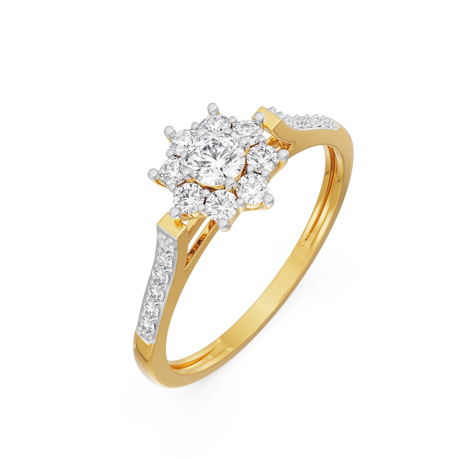 Radiant Reverie Diamond Ring Top View