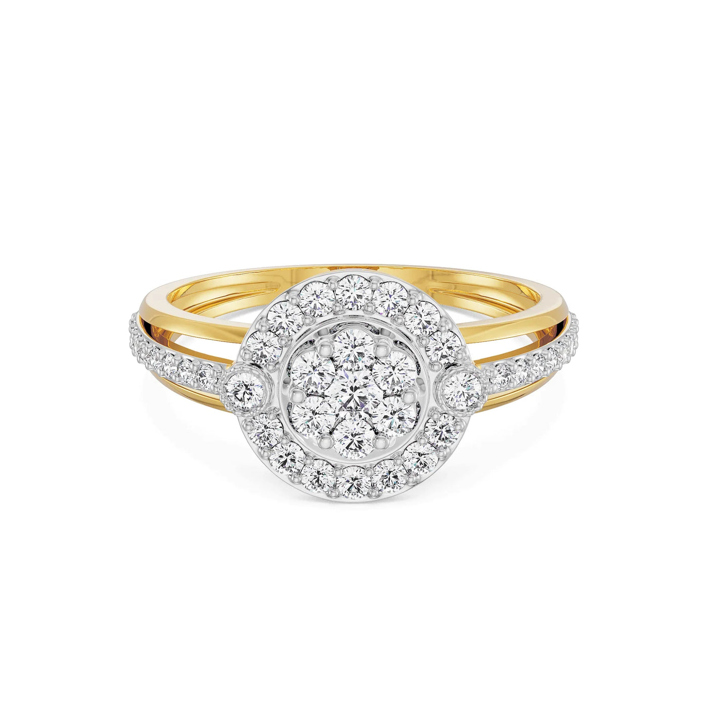 Majestic Round Lab Grown Diamond Ring 9KT