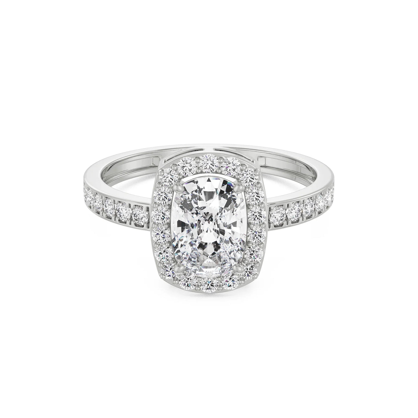 Exquisite Cushion Lab Grown Diamond Sparkle Ring_in-stock