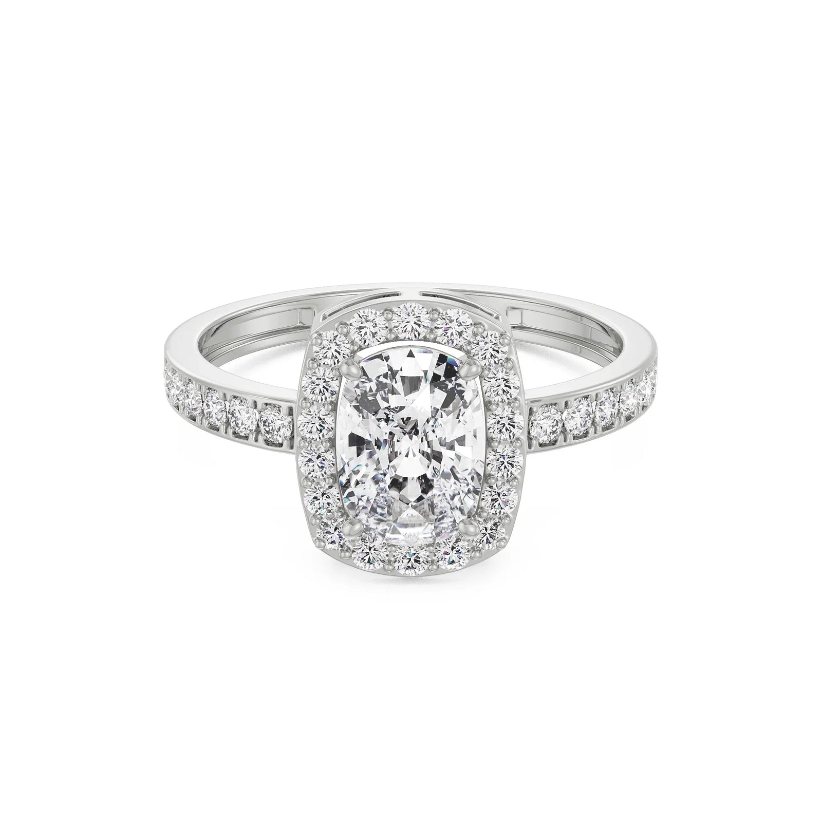Exquisite Cushion Lab Grown Diamond Sparkle Ring_in-stock