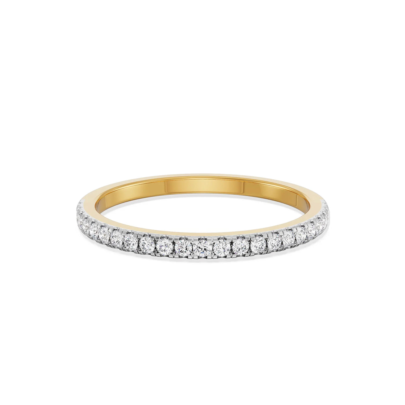 Shimmery Classic Lab Grown Diamond Band 9KT