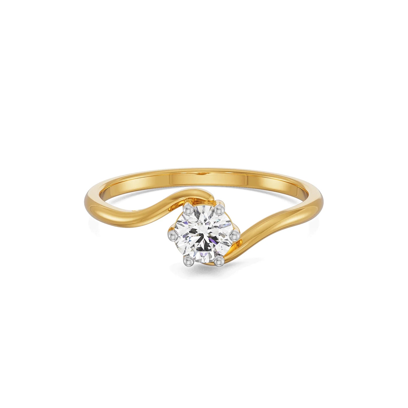 Glistening Solitaire Ring 9KT